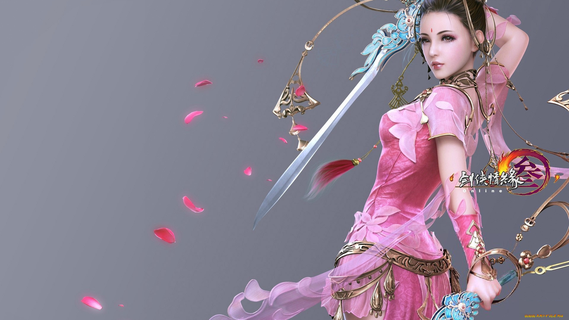 видео, игры, ~~~другое~~~, арт, воин, меч, игра, девушка