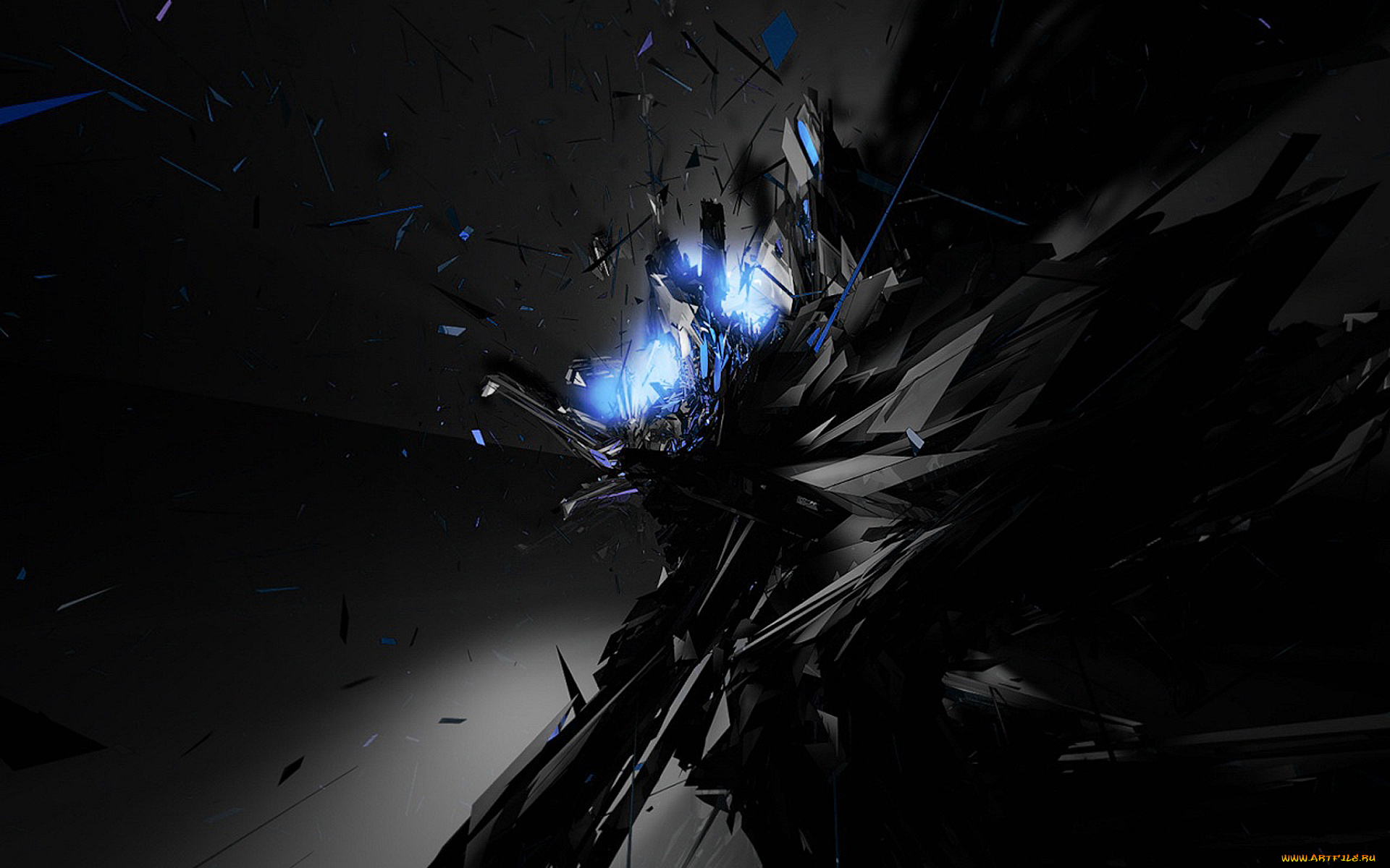 3д, графика, абстракция, , abstract, кристаллы, лезвия, грани