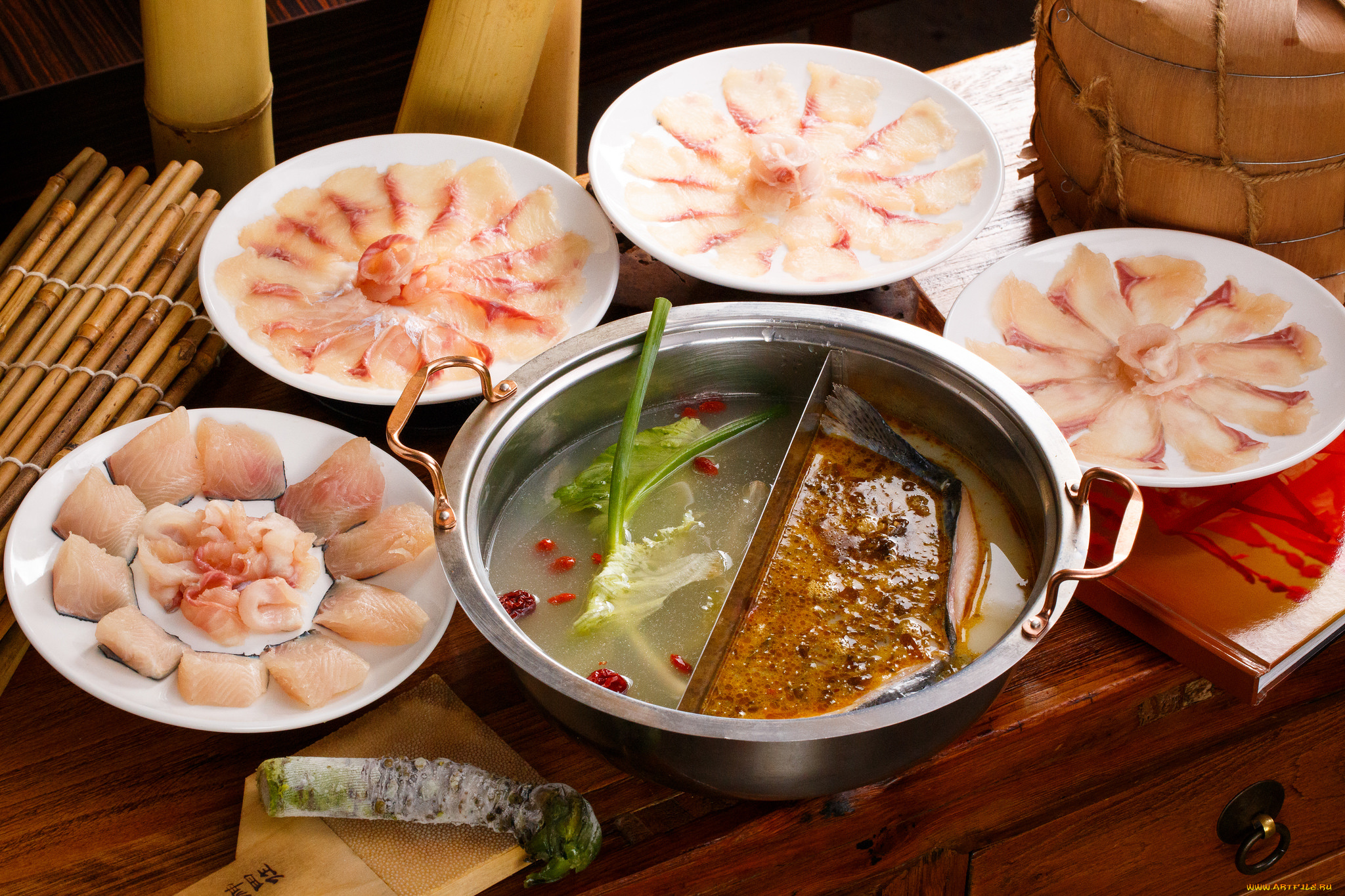 еда, рыбные, блюда, , с, морепродуктами, снедь