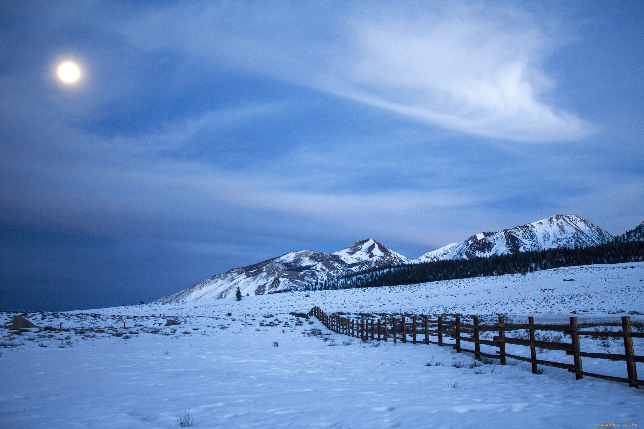 природа, зима, простор