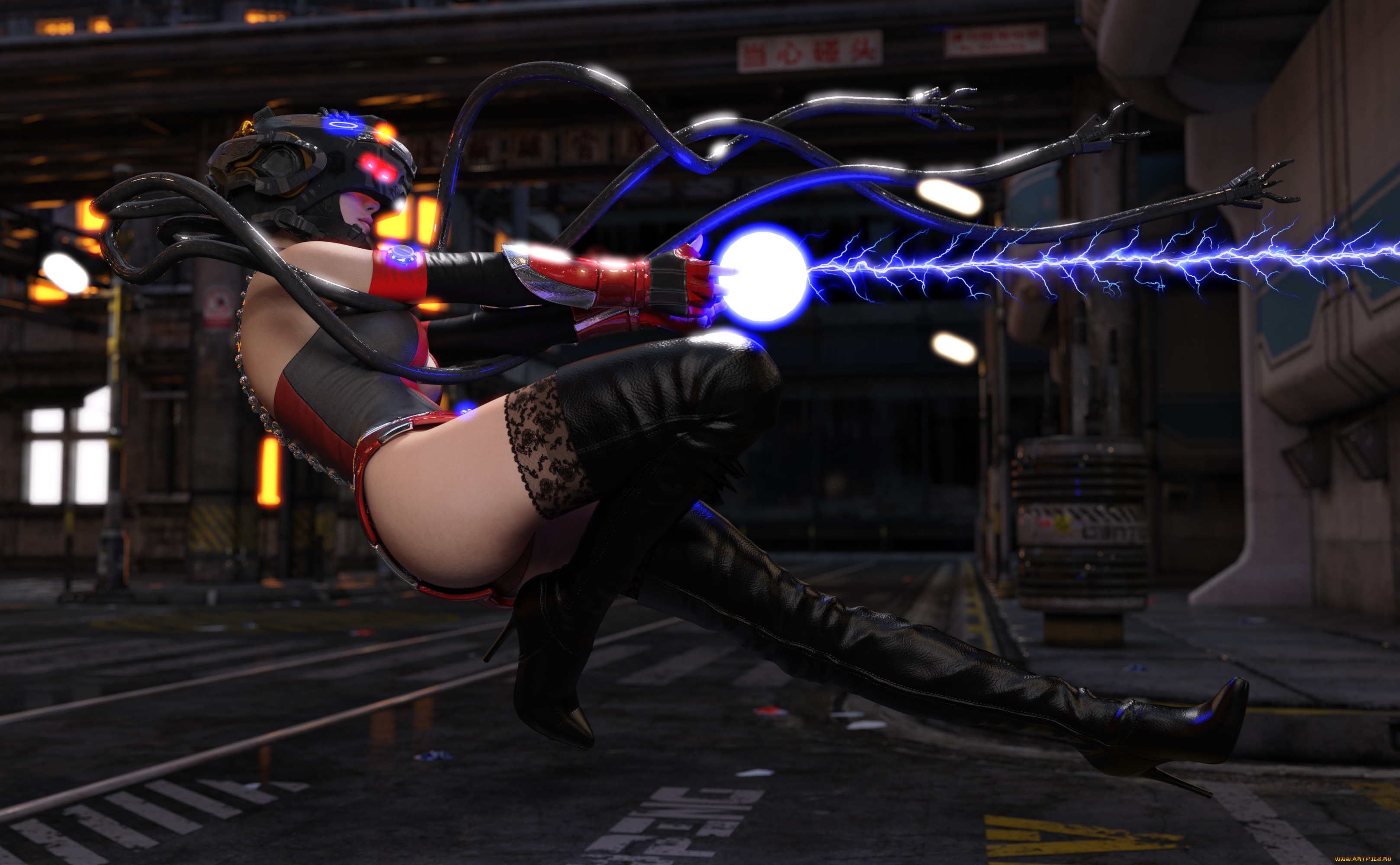 3д, графика, фантазия, , fantasy, девушка, взгляд, фон