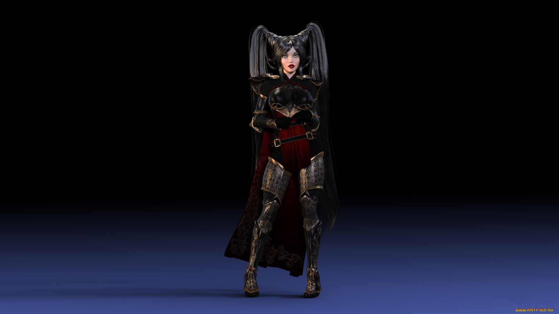 3д, графика, фантазия, , fantasy, фон, взгляд, униформа, девушка