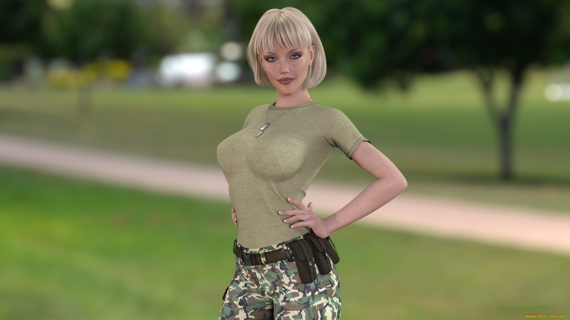 3д, графика, люди, , people, фон, девушка, униформа, взгляд