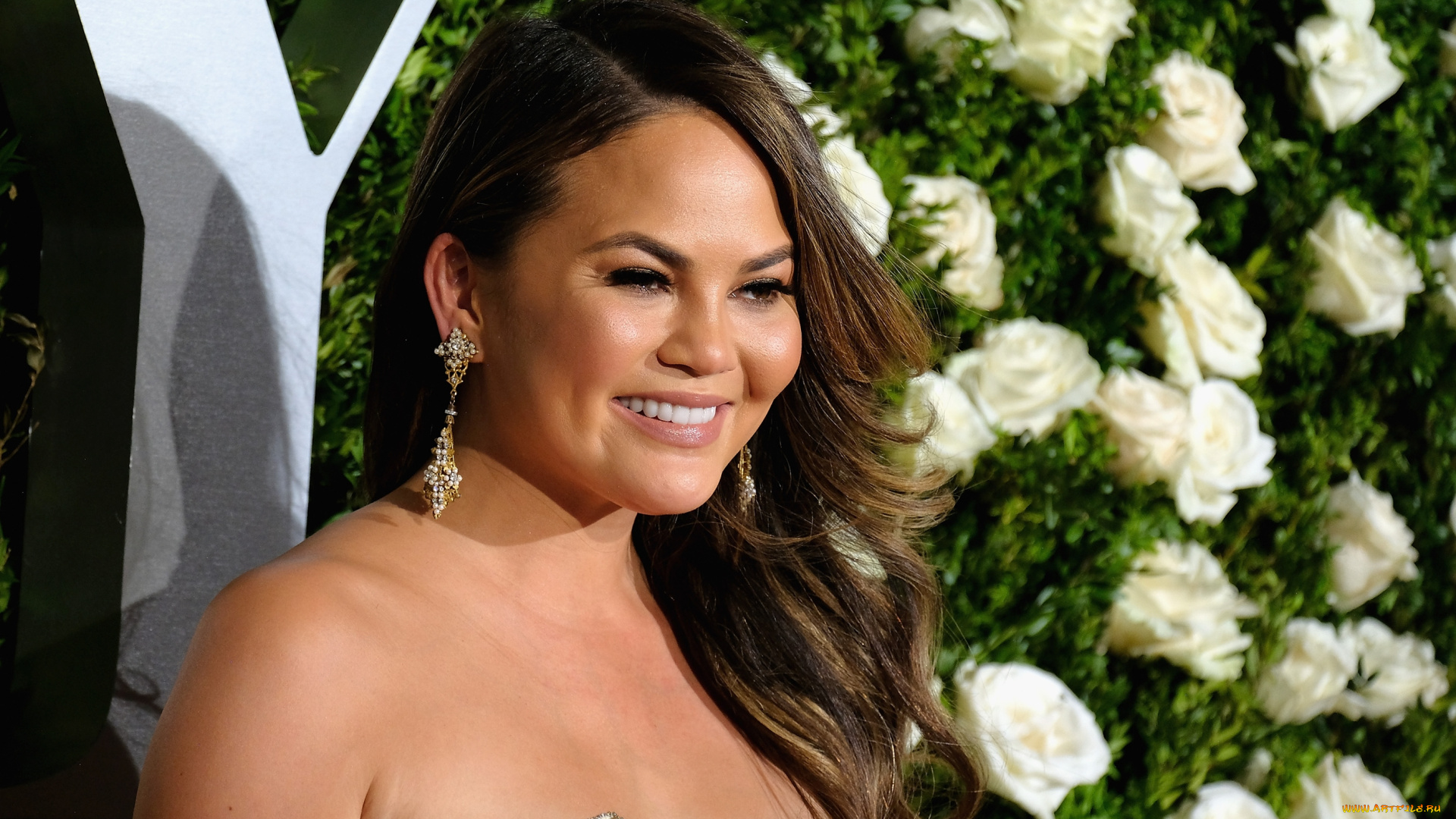 chrissy, teigen, девушки, улыбка, портрет, модель, девушка, teigen, chrissy