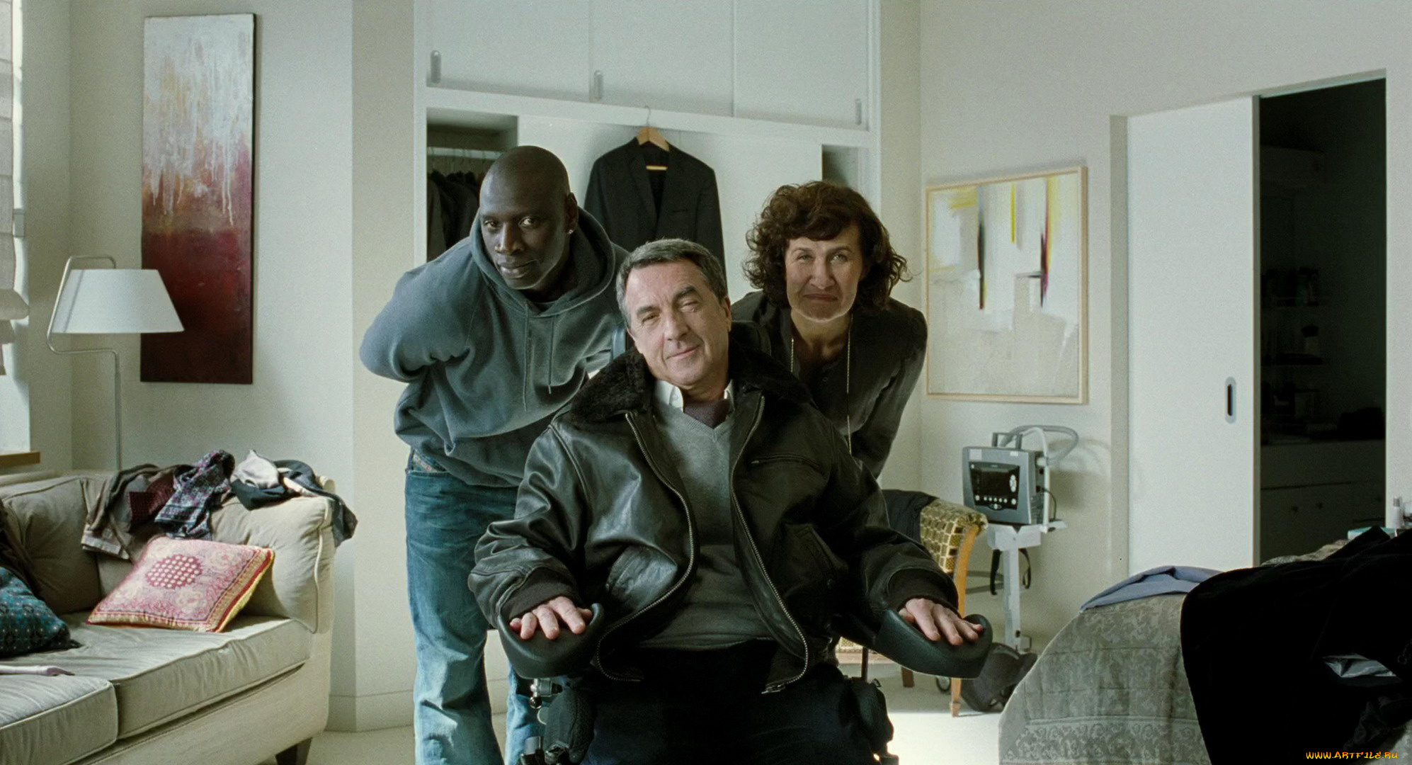 кино, фильмы, 1, 1, intouchables, коляска, ивонна, дрисс, филипп