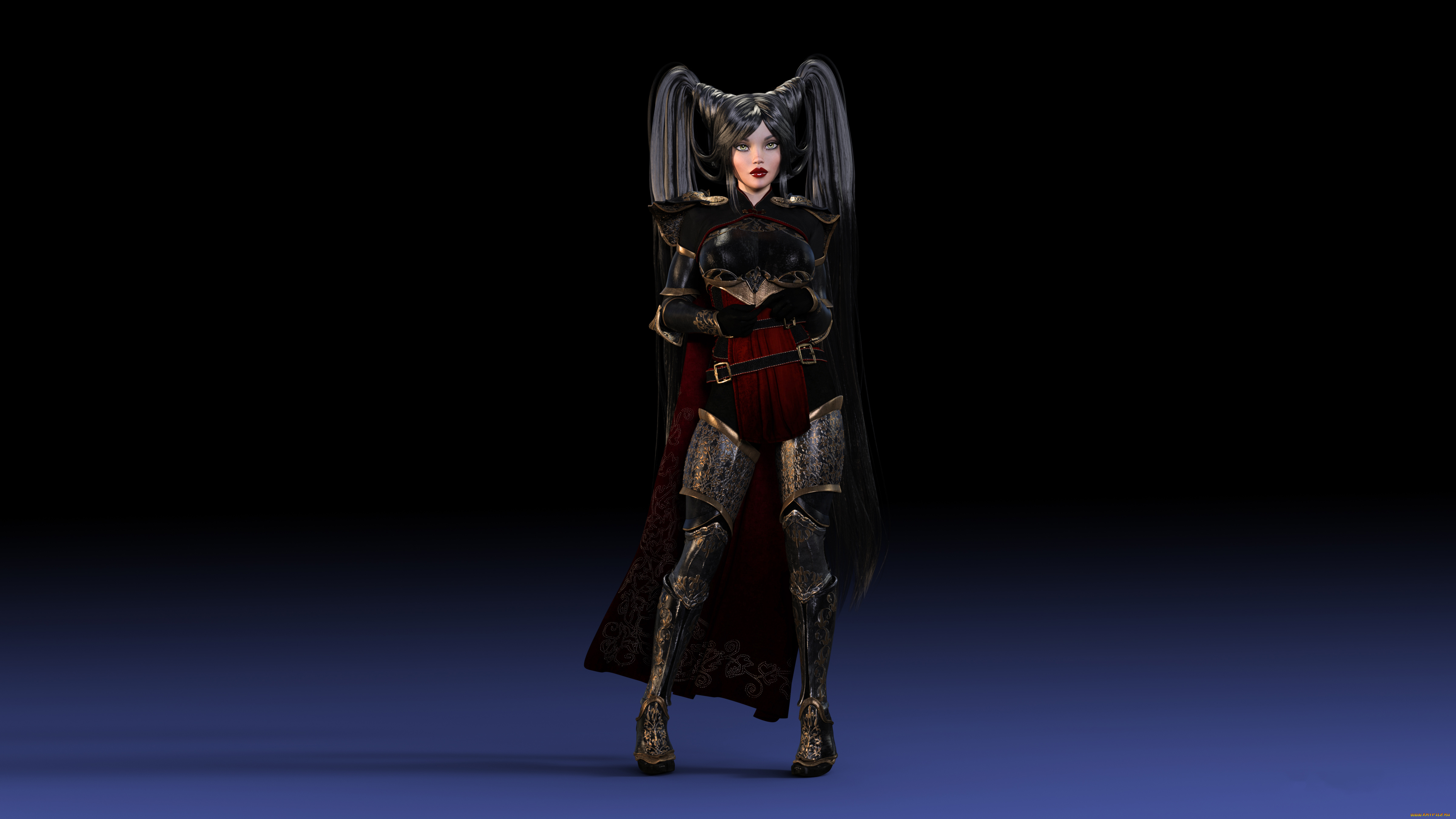 3д, графика, фантазия, , fantasy, фон, взгляд, униформа, девушка