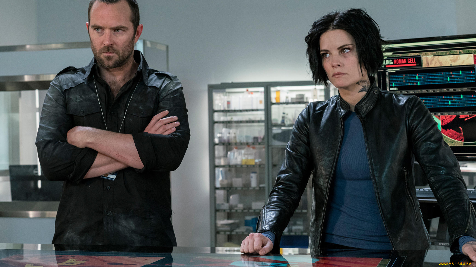 кино, фильмы, blindspot, , сериал, напарники, стол, стеллажи