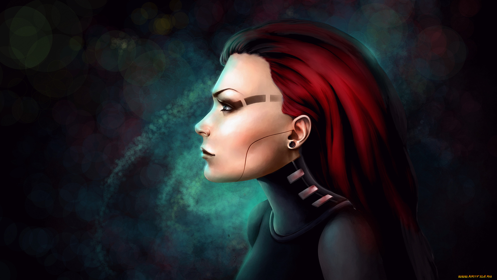 фэнтези, роботы, , киборги, , механизмы, девушка, фон