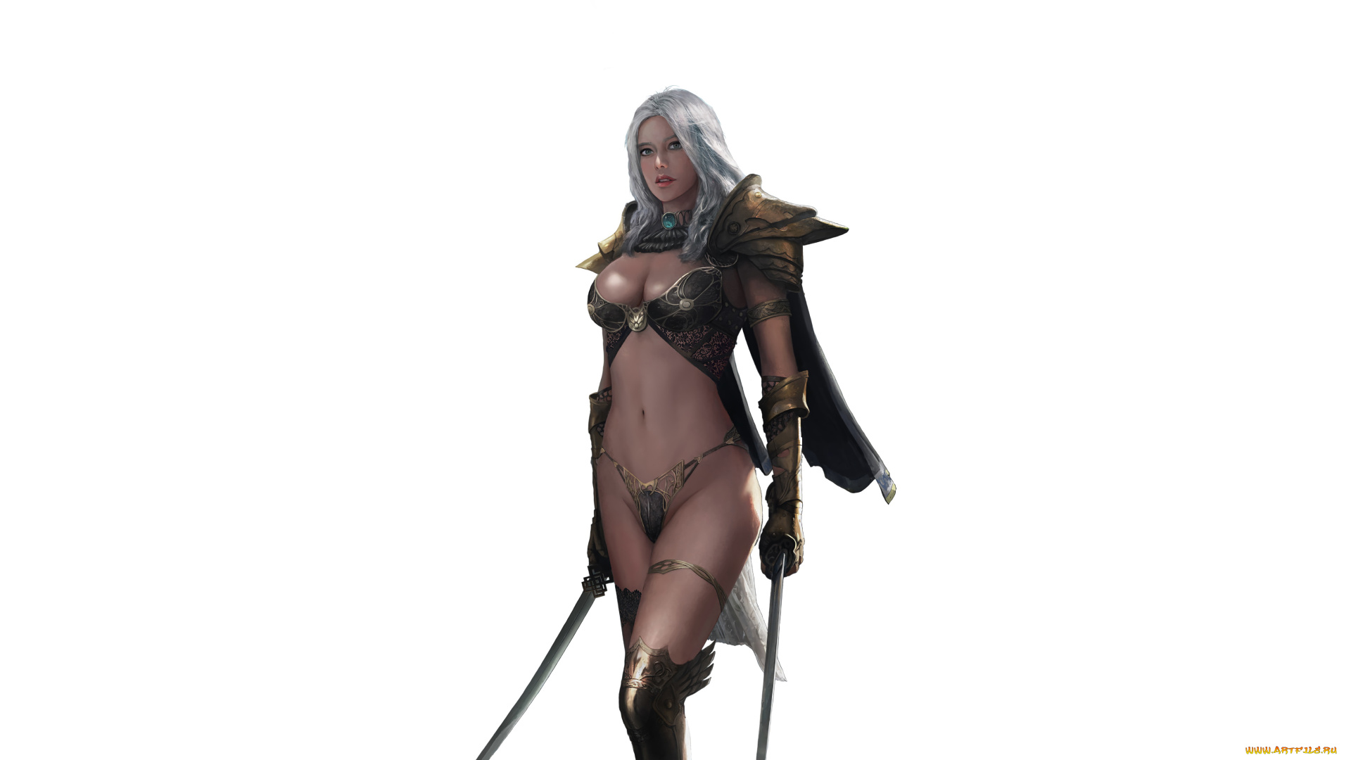 tera, видео, игры, , the, exiled, realm, of, arborea, девушка, фон, взгляд, сабля, униформа