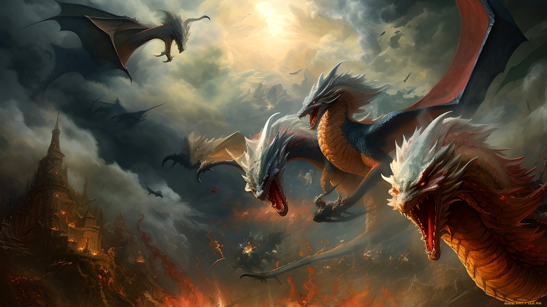 фэнтези, драконы, нейросети, графика, нейроарт, ai, art, нейронные, сети, рисунки, нейро, искусство