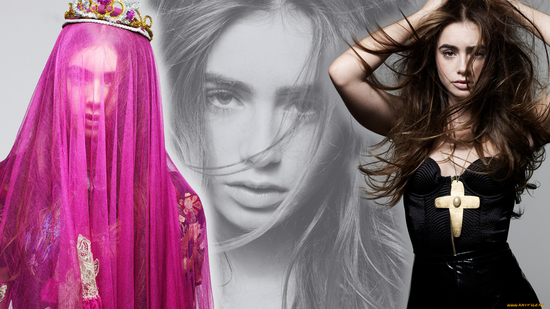 девушки, lily, collins, lily, collins