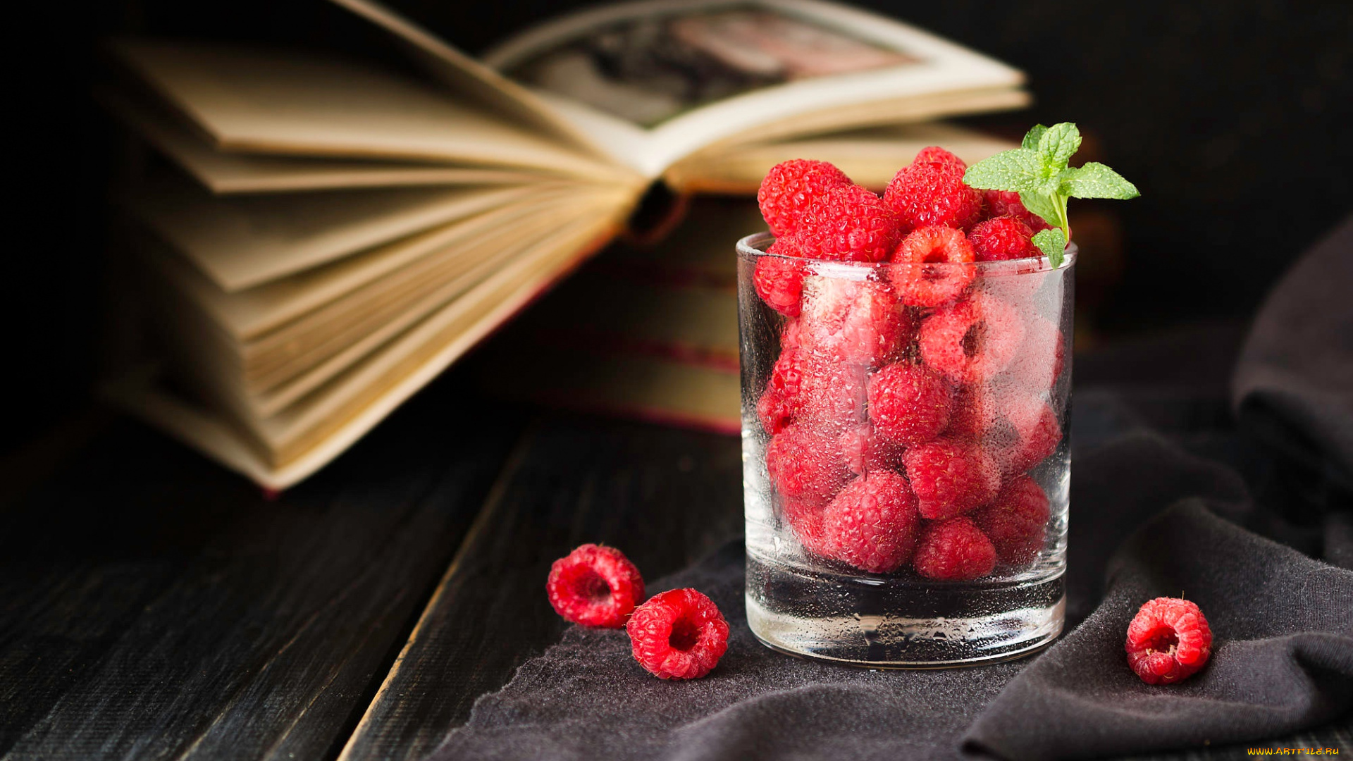 еда, малина, натюрморт