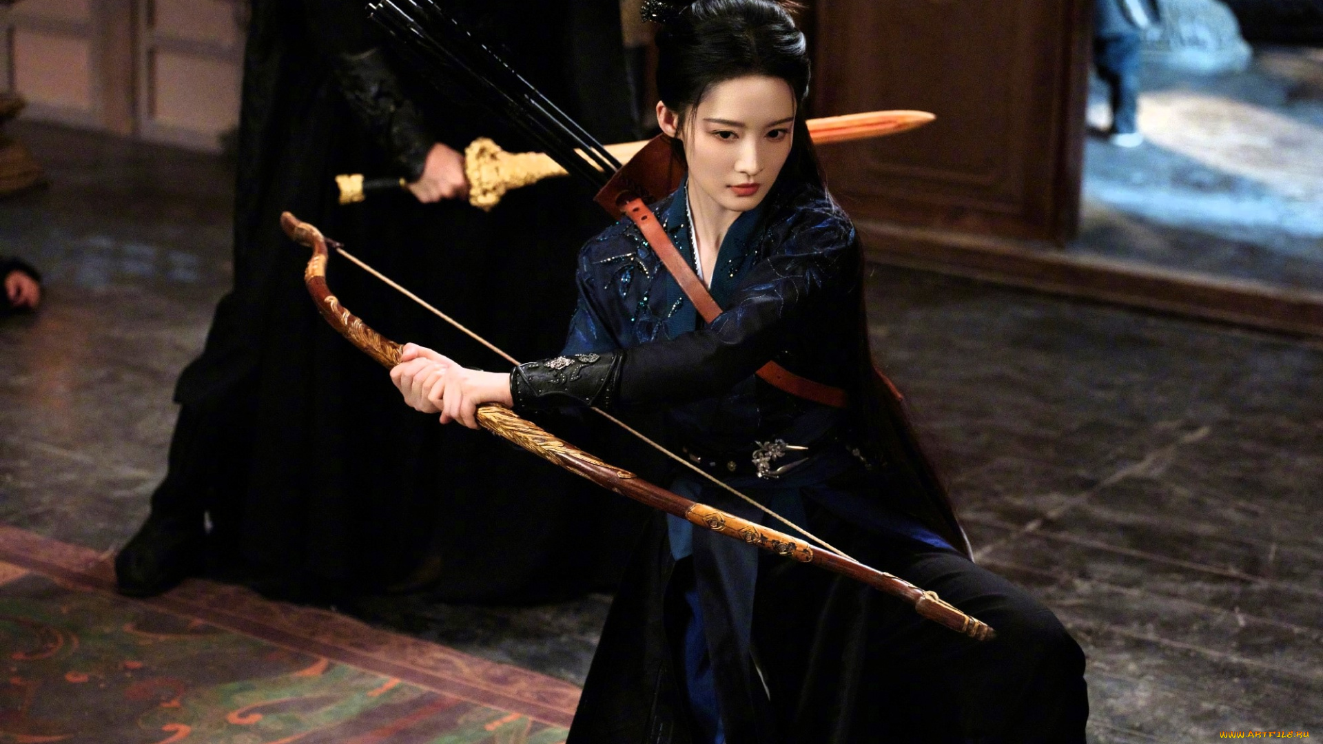 fated, hearts, кино, фильмы, -unknown, , другое, девушка, парень, меч, оружие, лук, ковер