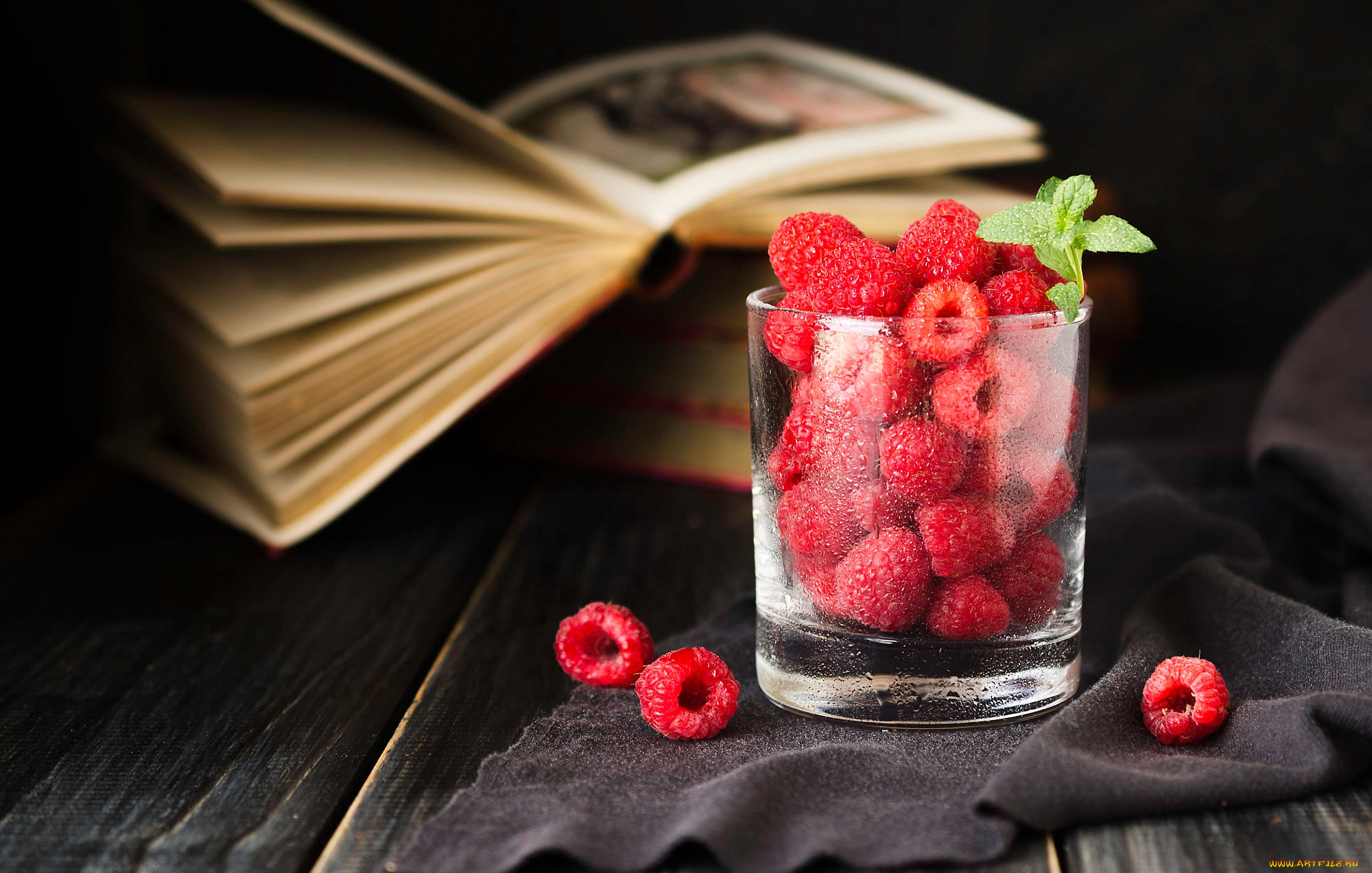 еда, малина, натюрморт