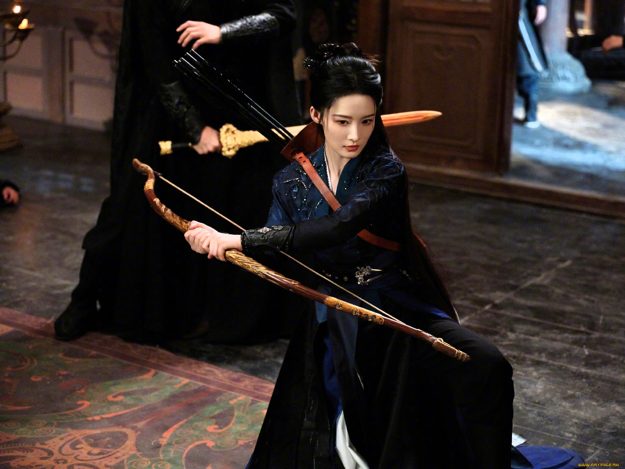 fated, hearts, кино, фильмы, -unknown, , другое, девушка, парень, меч, оружие, лук, ковер