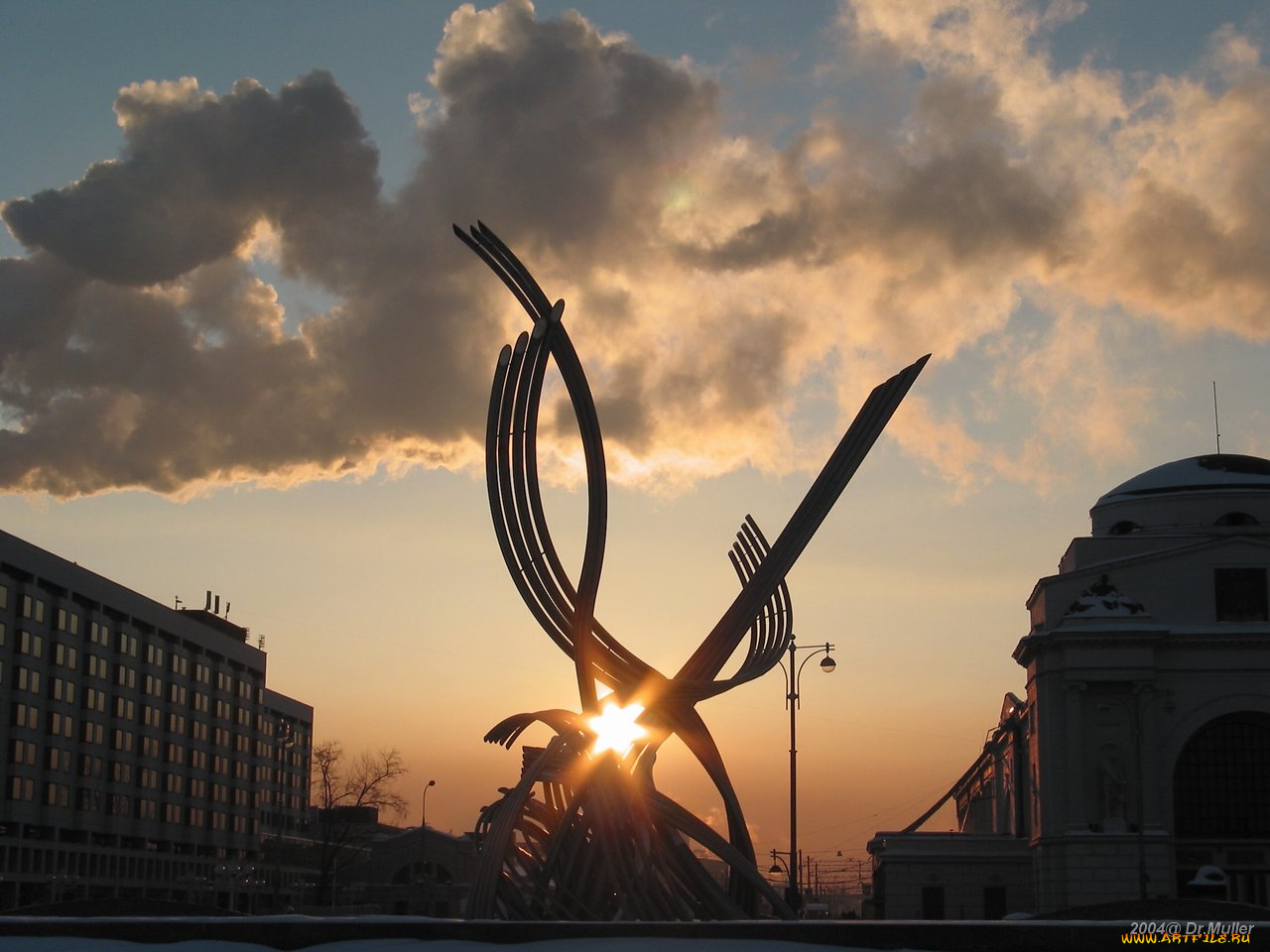 вечерняя, звезда, города, памятники, скульптуры, арт, объекты