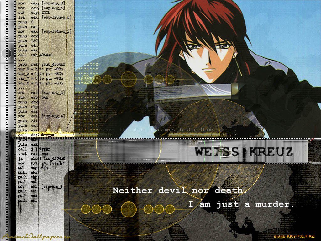 аниме, weiss, kreuz