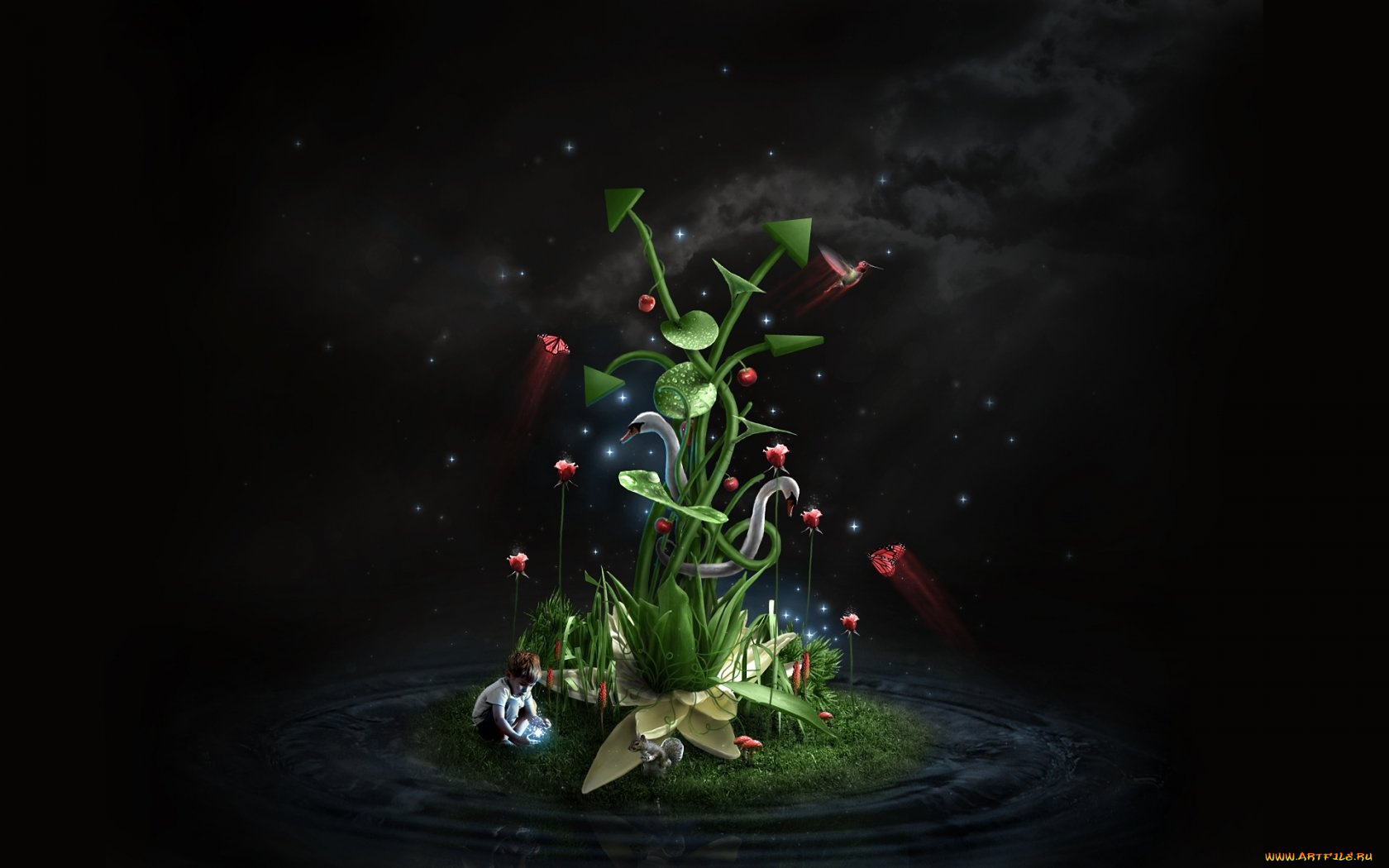 3д, графика, animals, животные