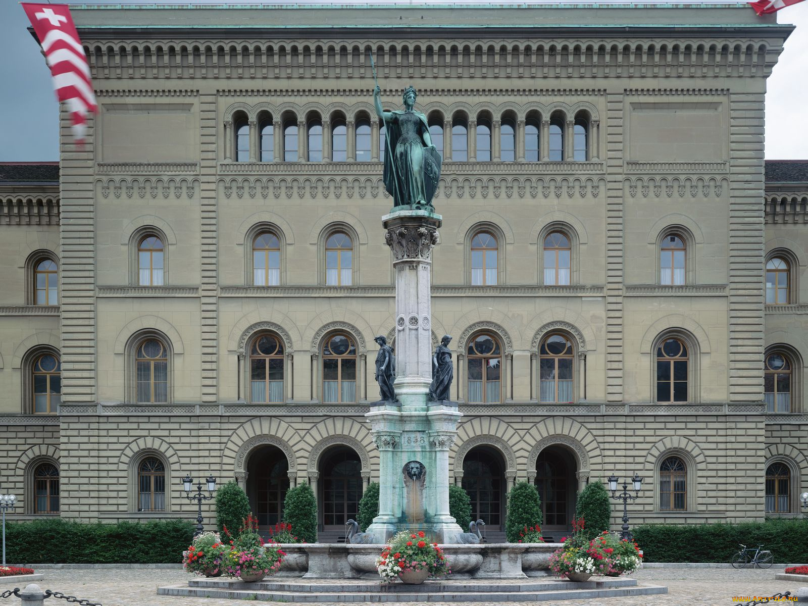 города, фонтаны