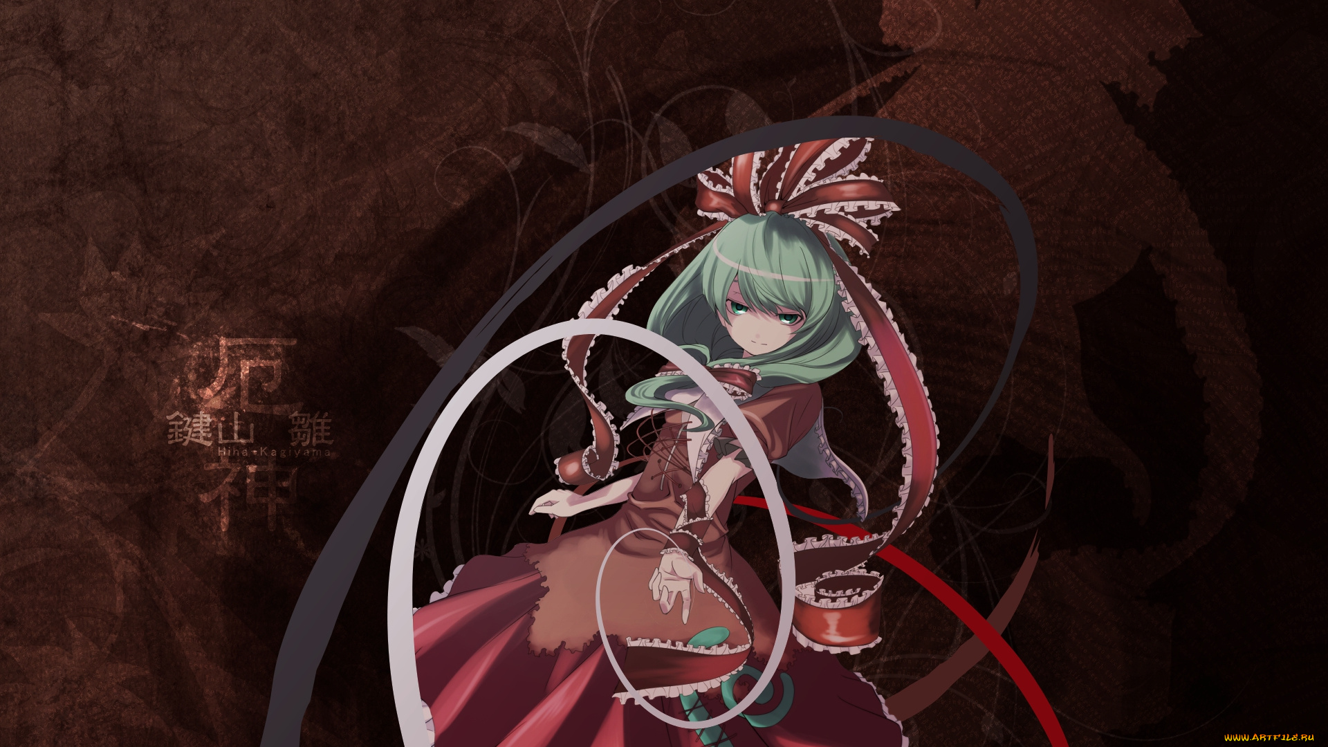 аниме, touhou, бантик, ленты, платье, девушка