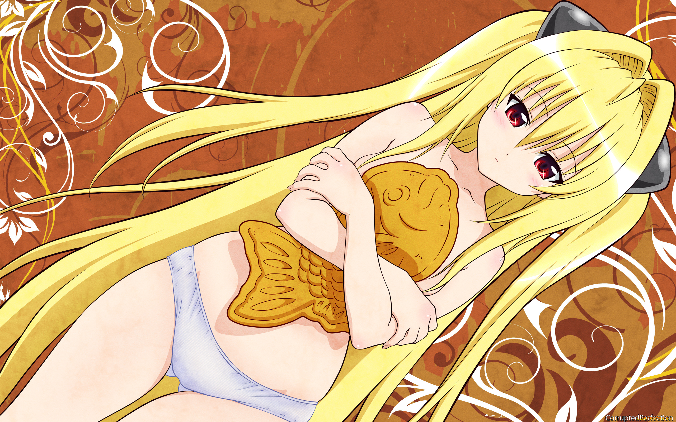 аниме, to, love, ru, волосы, рыбка, девушка, yami