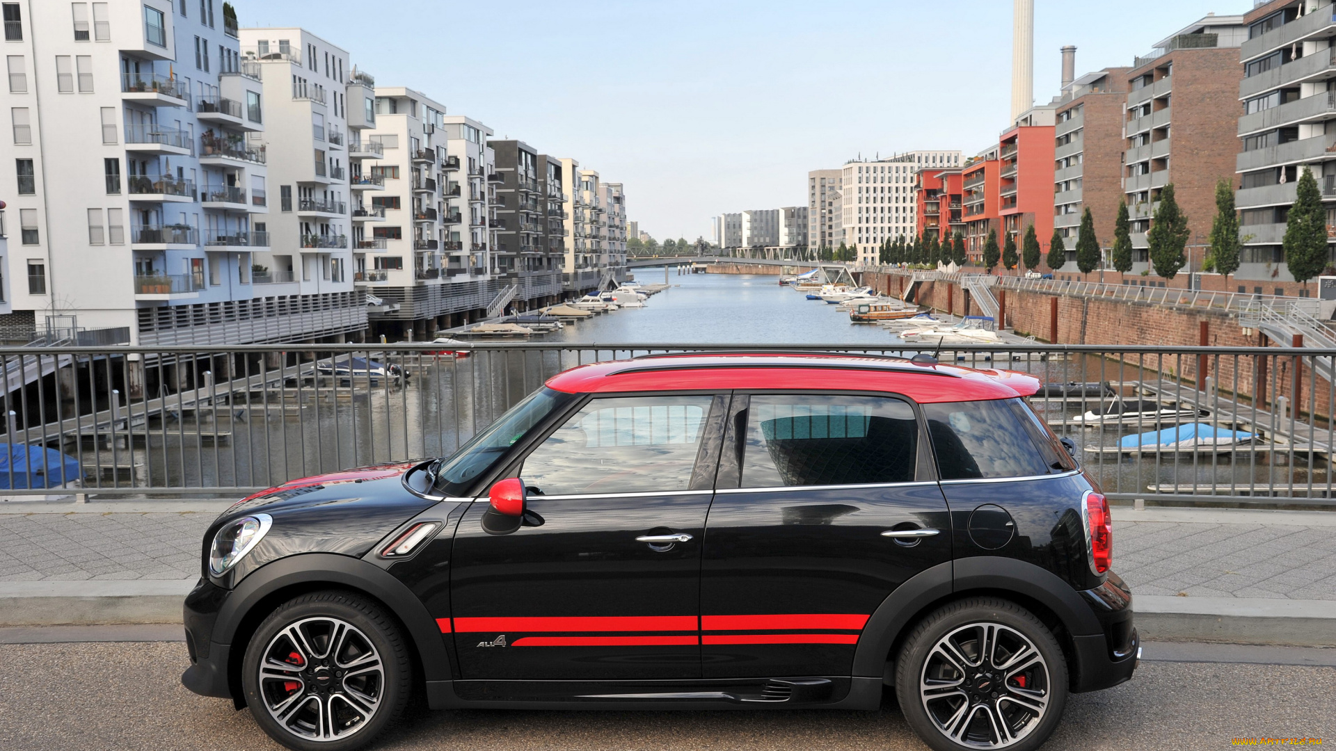 2012, mini, countryman, jcw, автомобили, mini, дома, река, countryman