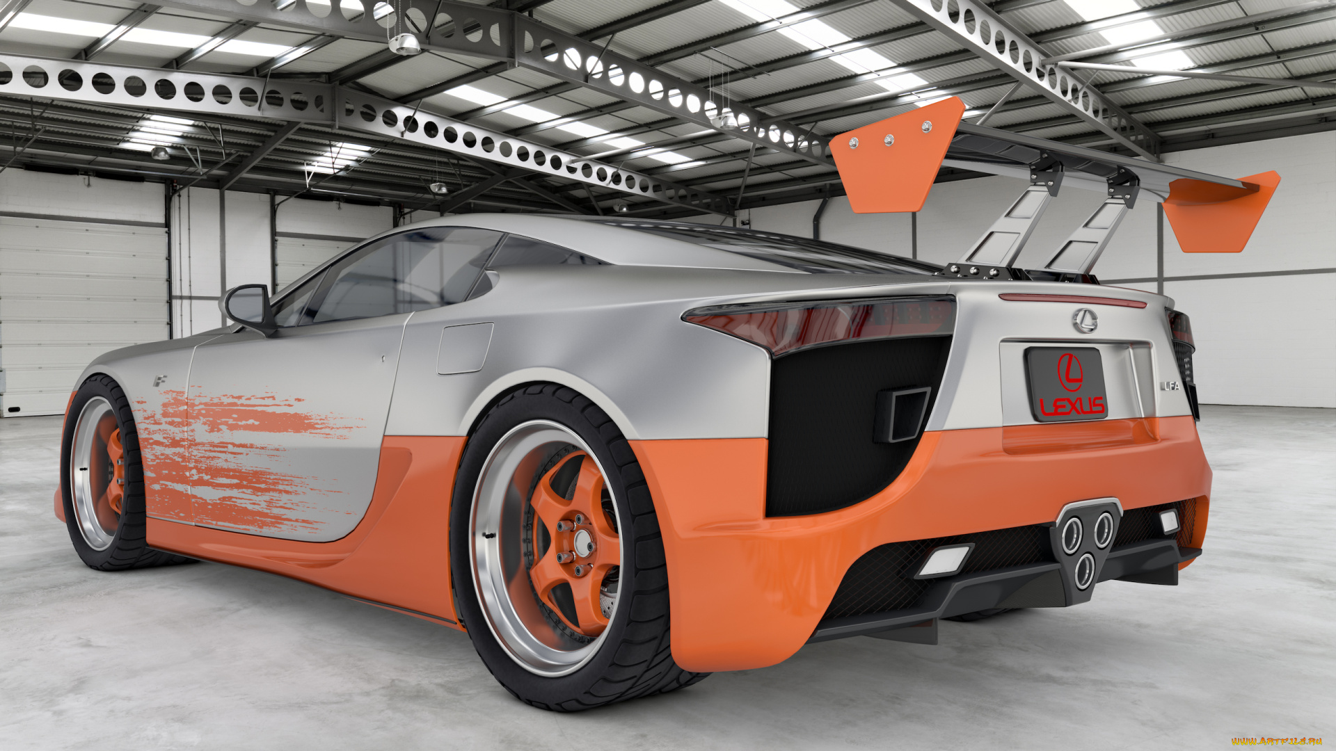 автомобили, 3д, lfa, lexus, 2010