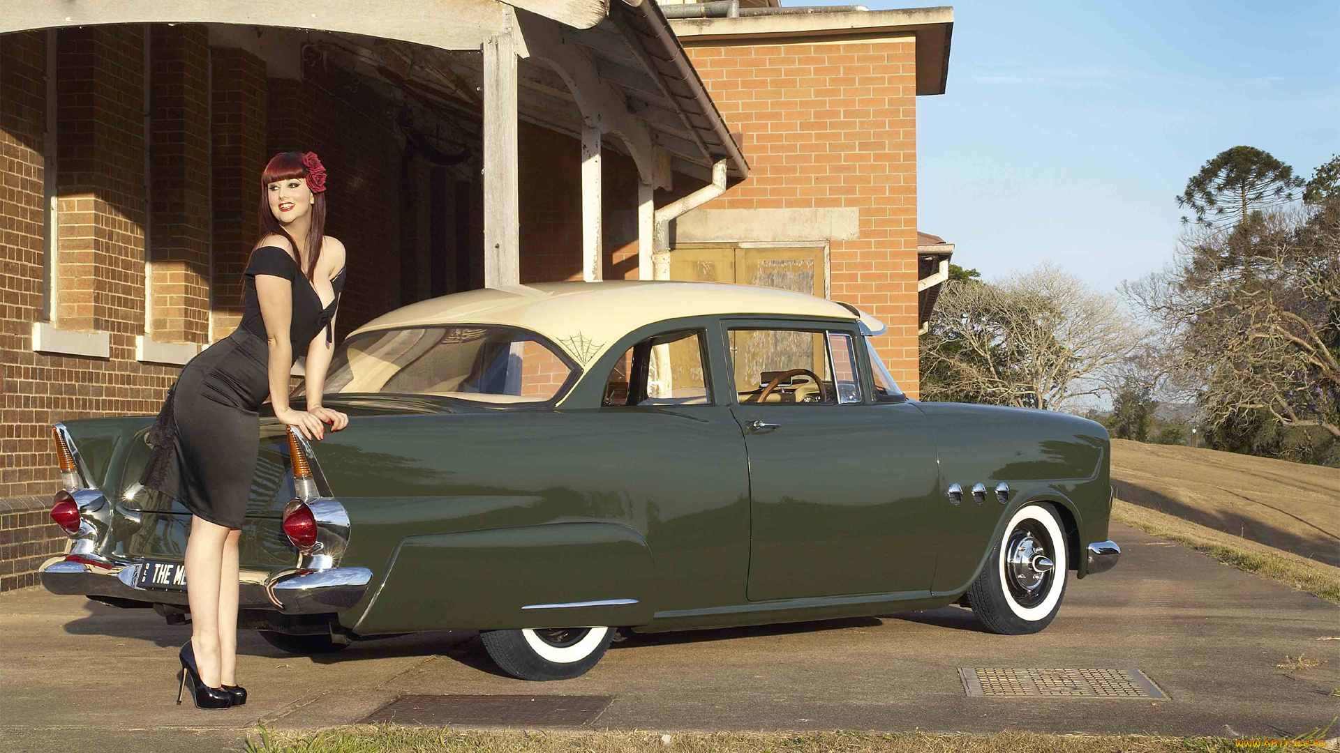 автомобили, авто, с, девушками, classic