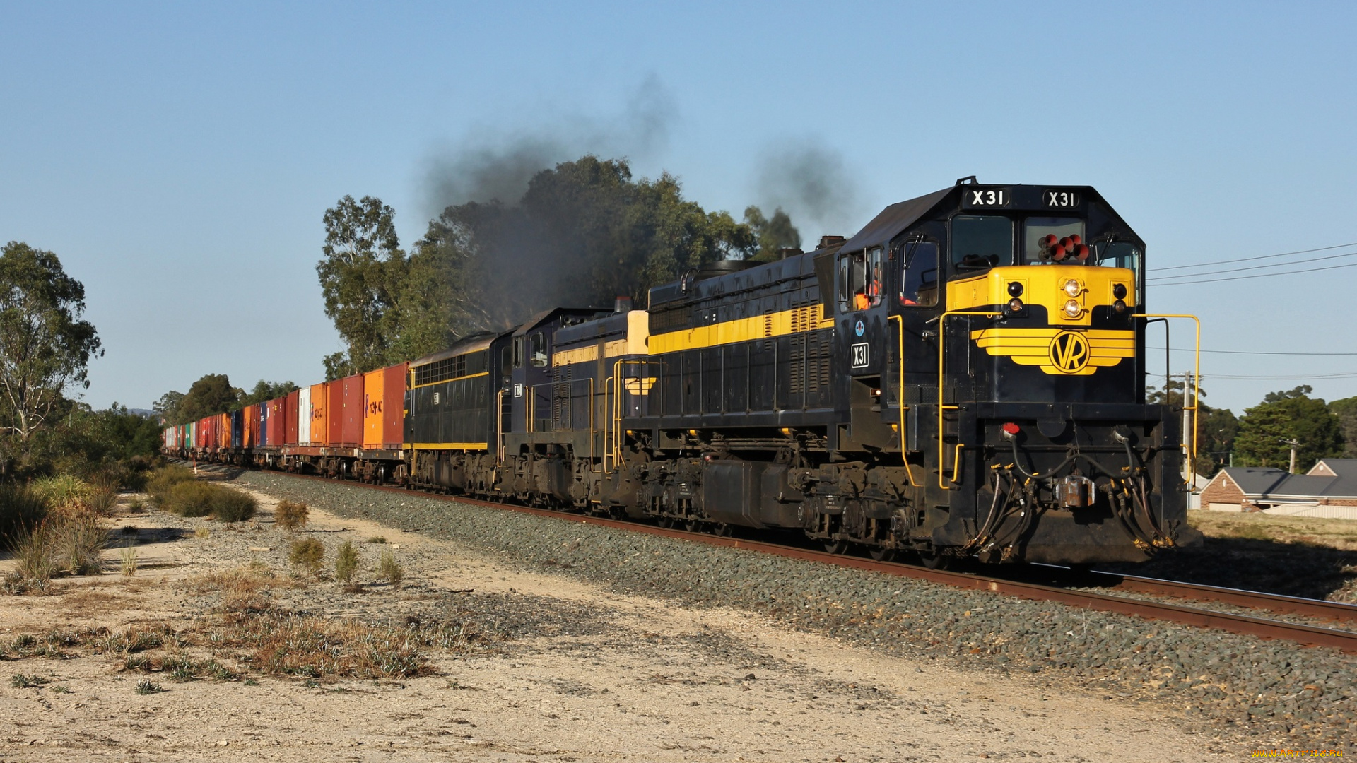 техника, поезда, железная, дорога, рельсы, локомотив, вагоны, грузовой, состав