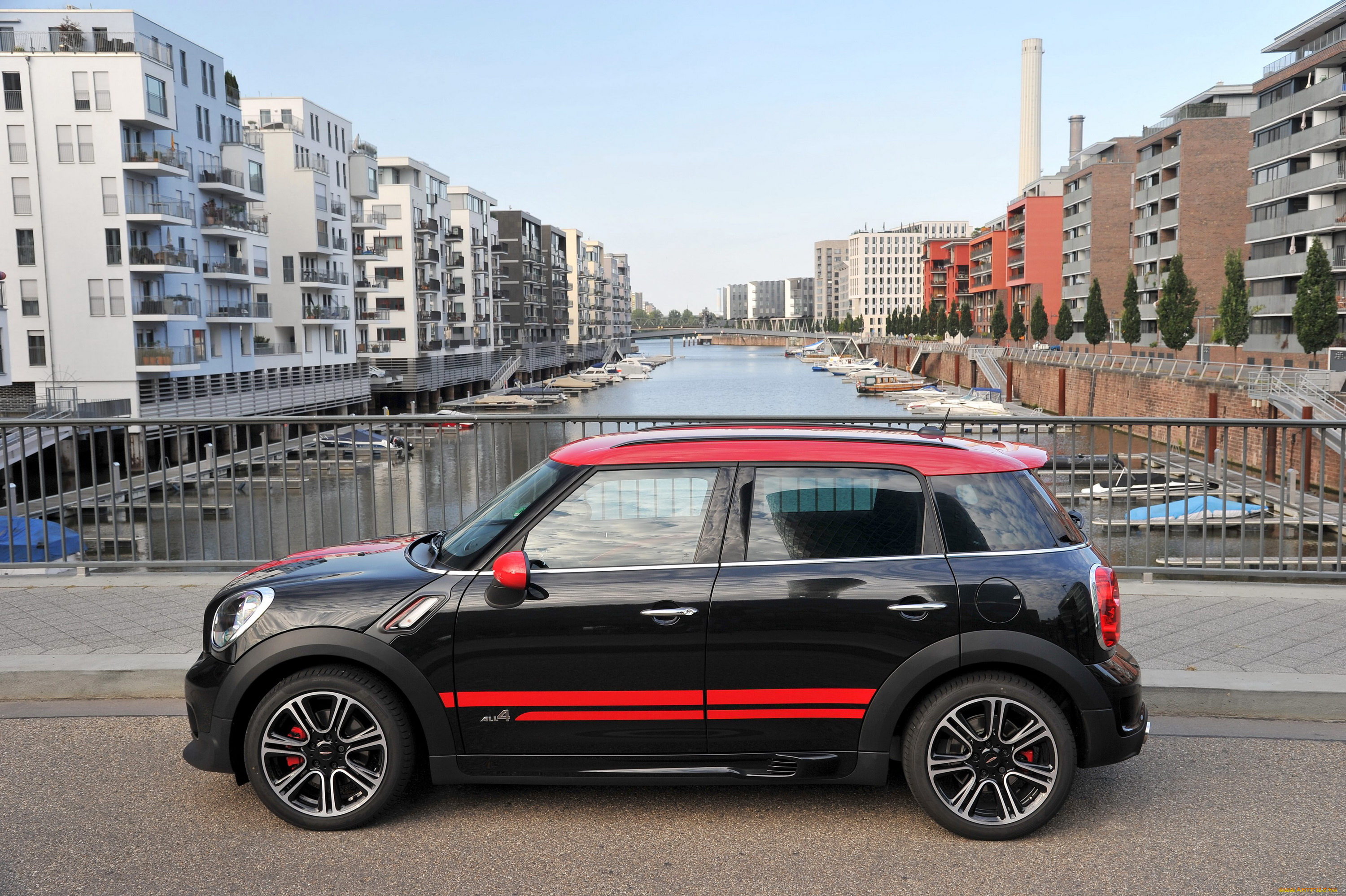 2012, mini, countryman, jcw, автомобили, mini, дома, река, countryman