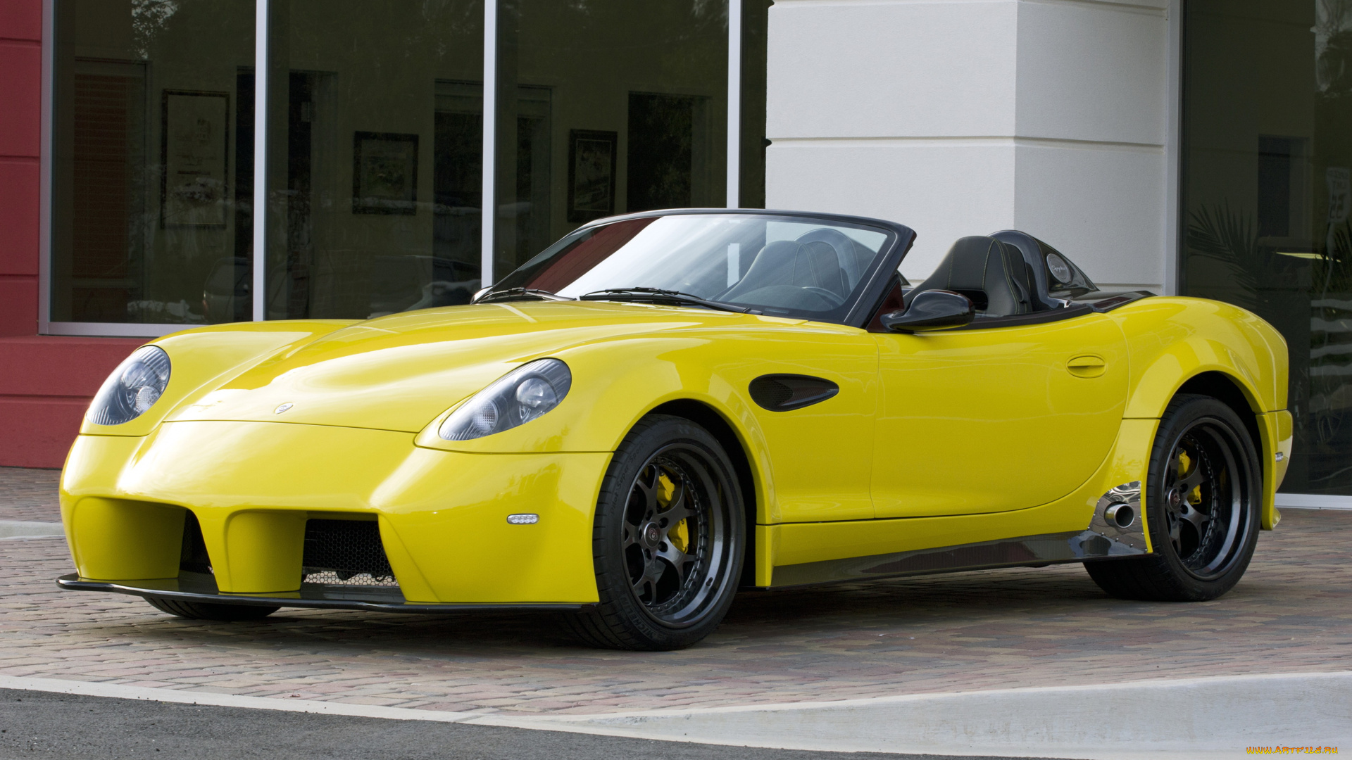 2014, panoz, esperante, spyder, автомобили, panoz, esperante, кабриолет, желтый, spyder