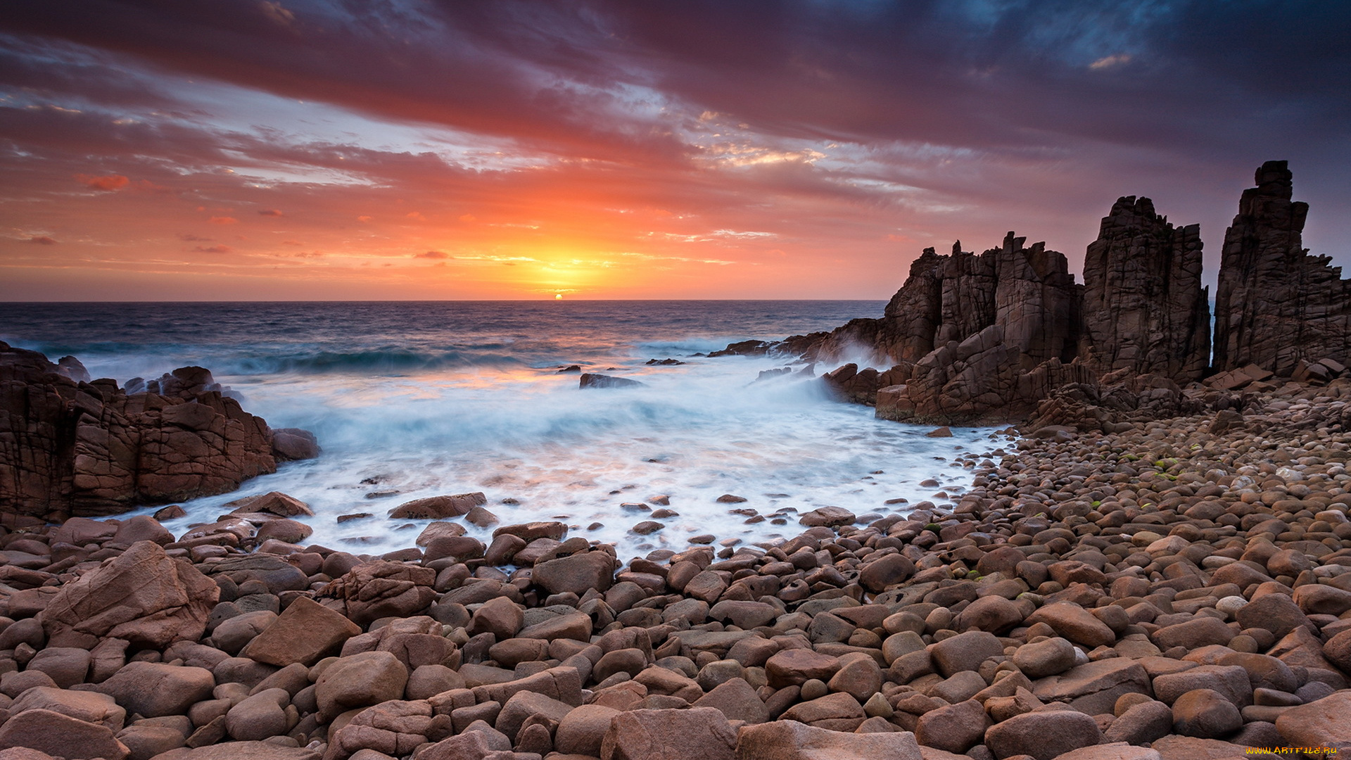 природа, восходы, закаты, пейзаж, море, закат