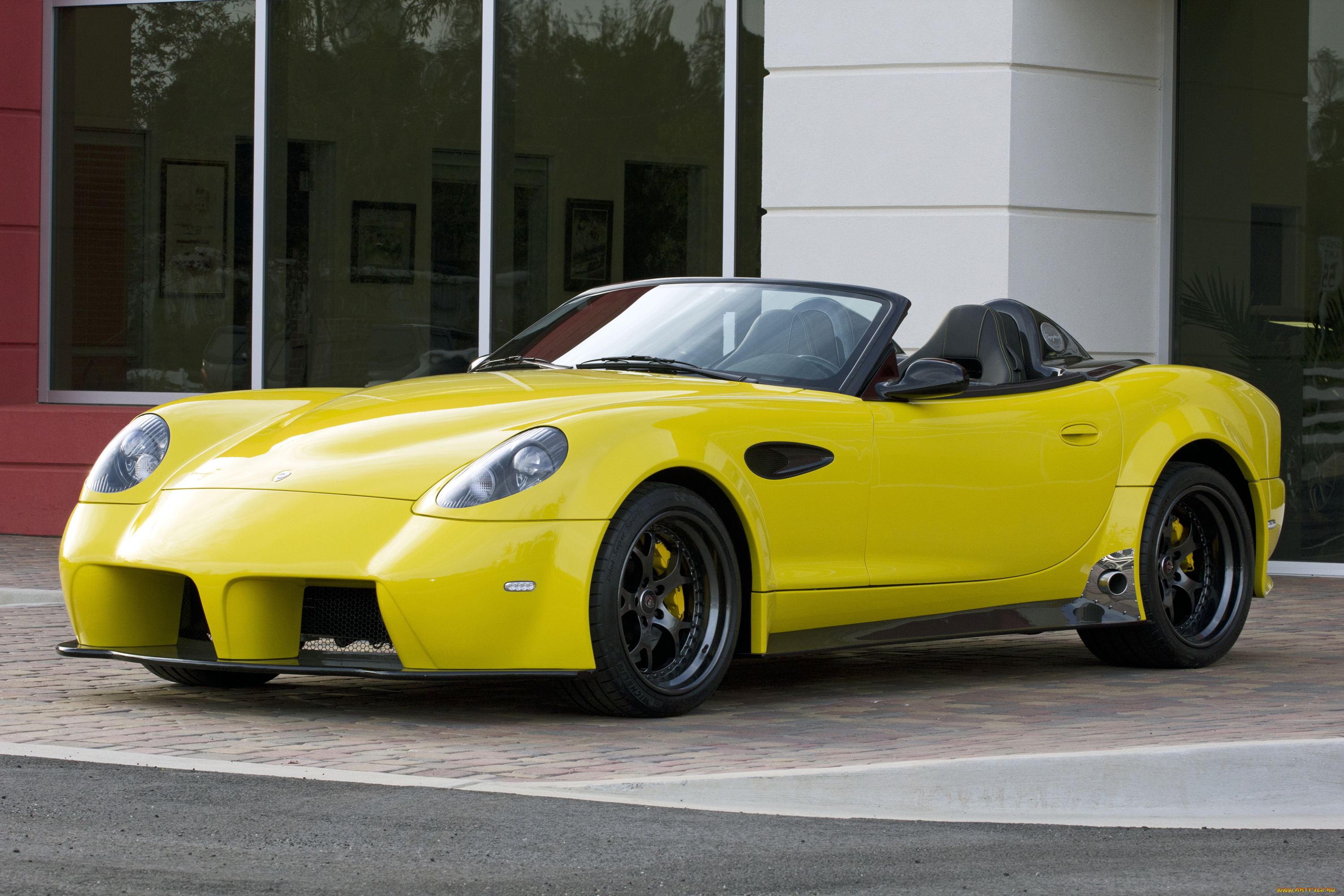 2014, panoz, esperante, spyder, автомобили, panoz, esperante, кабриолет, желтый, spyder