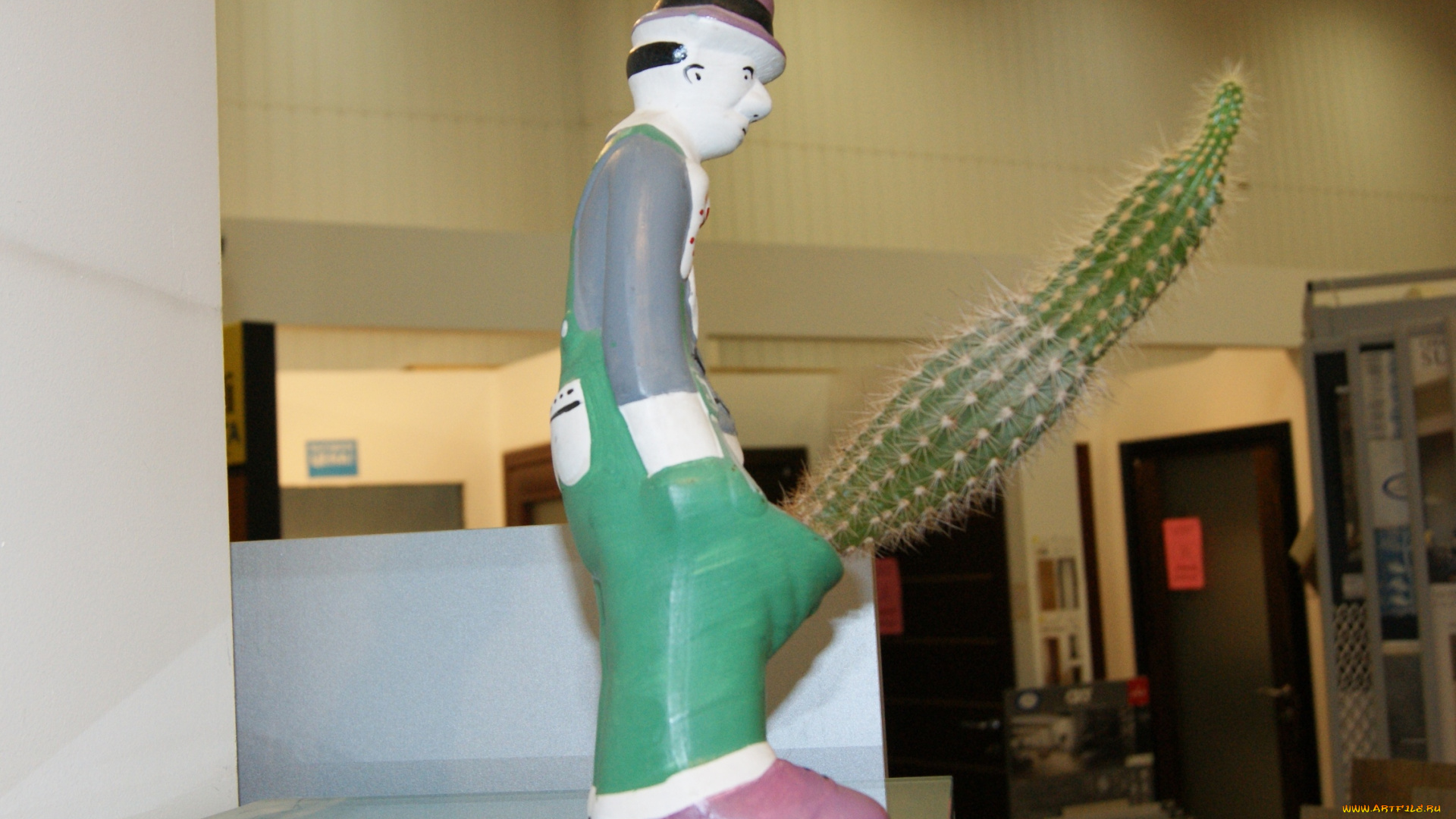 юмор, и, приколы, фигурка, кактус