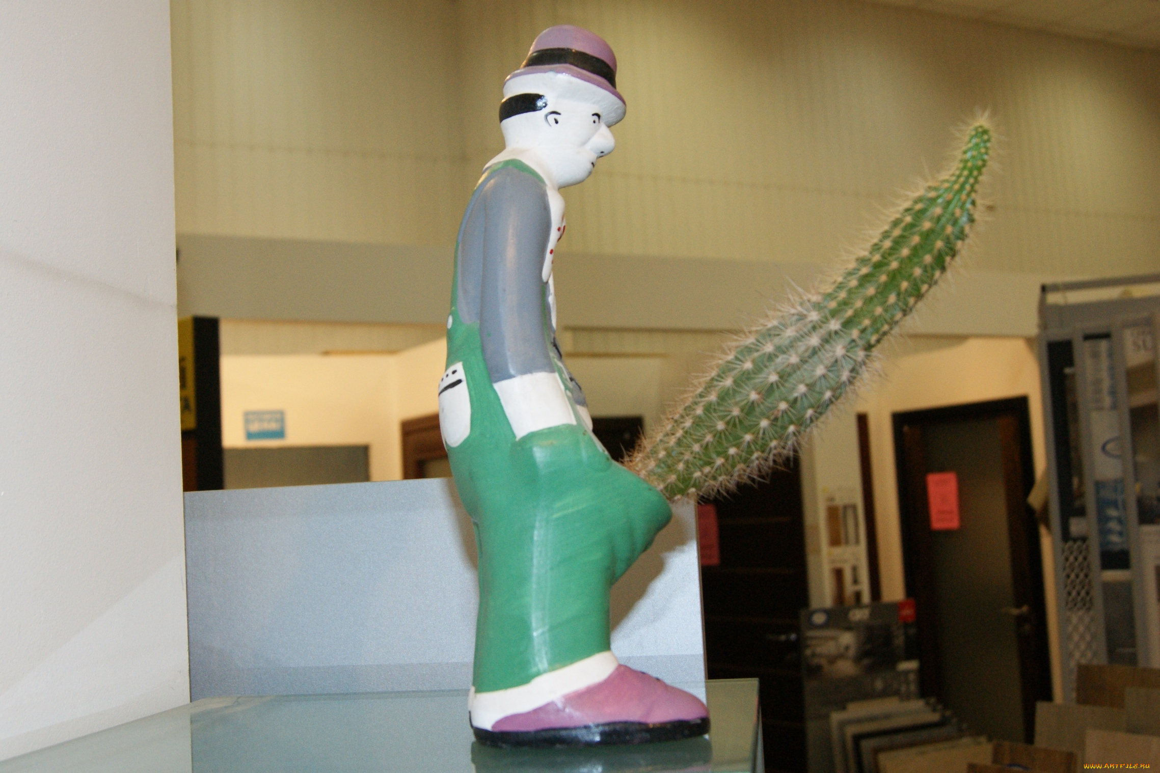 юмор, и, приколы, фигурка, кактус