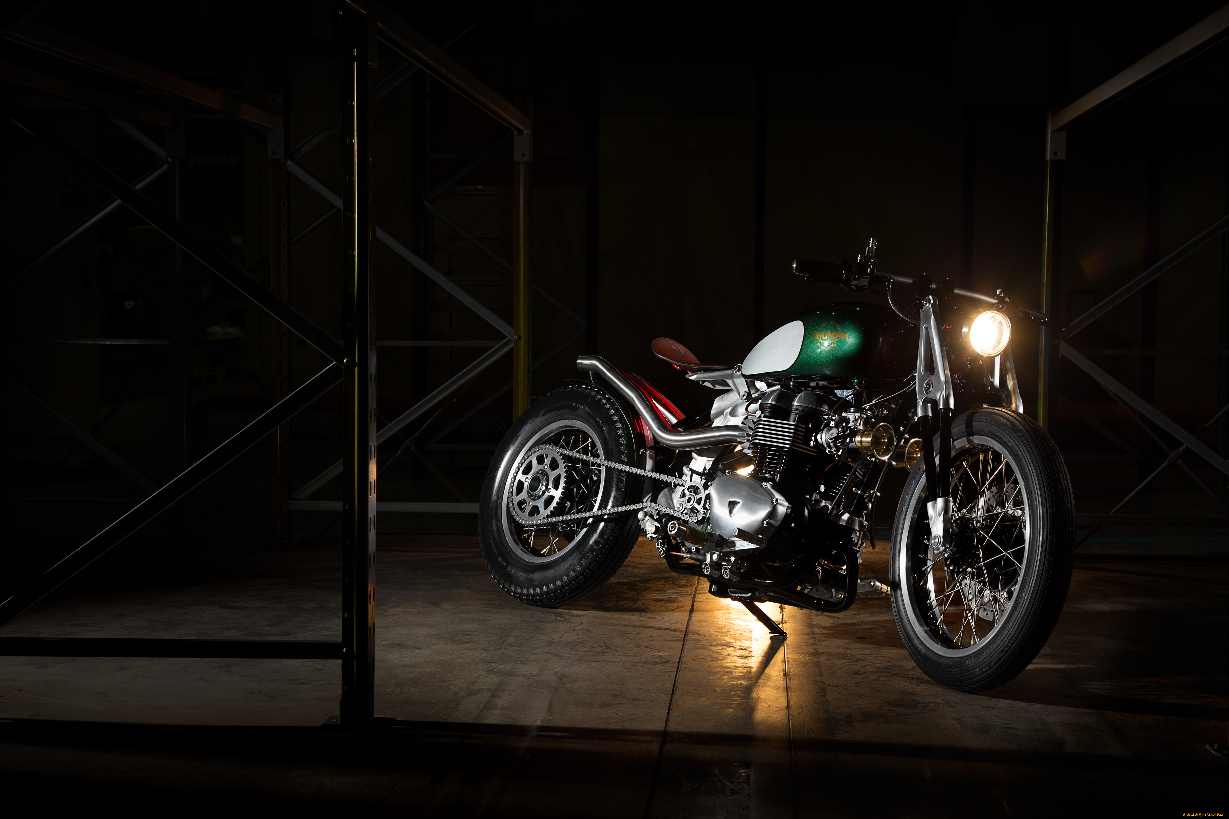 мотоциклы, triumph, bobber