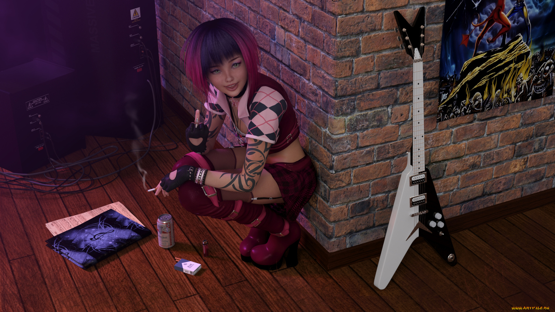 3д, графика, люди, , people, девушка, взгляд, фон