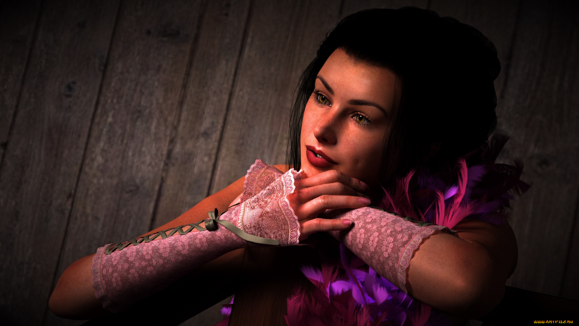 3д, графика, люди, , people, фон, взгляд, девушка