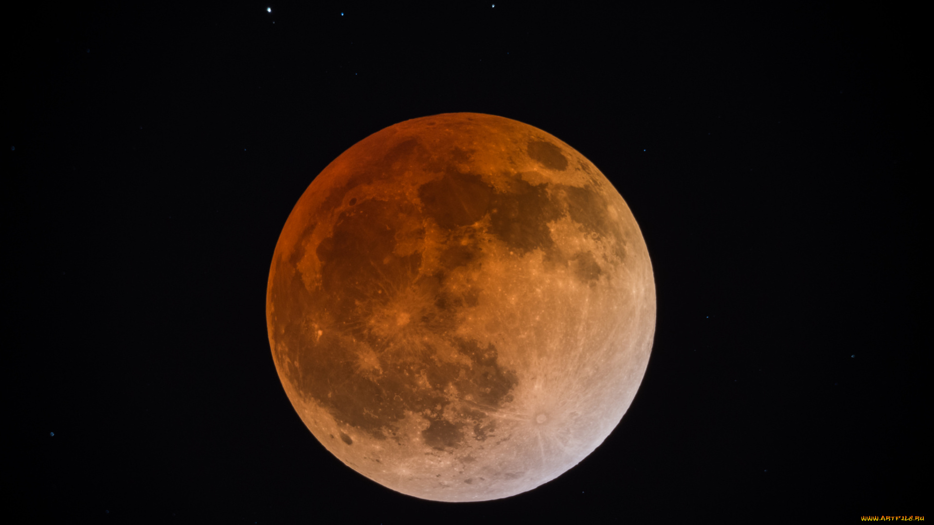 blood, moon, космос, луна, спутник