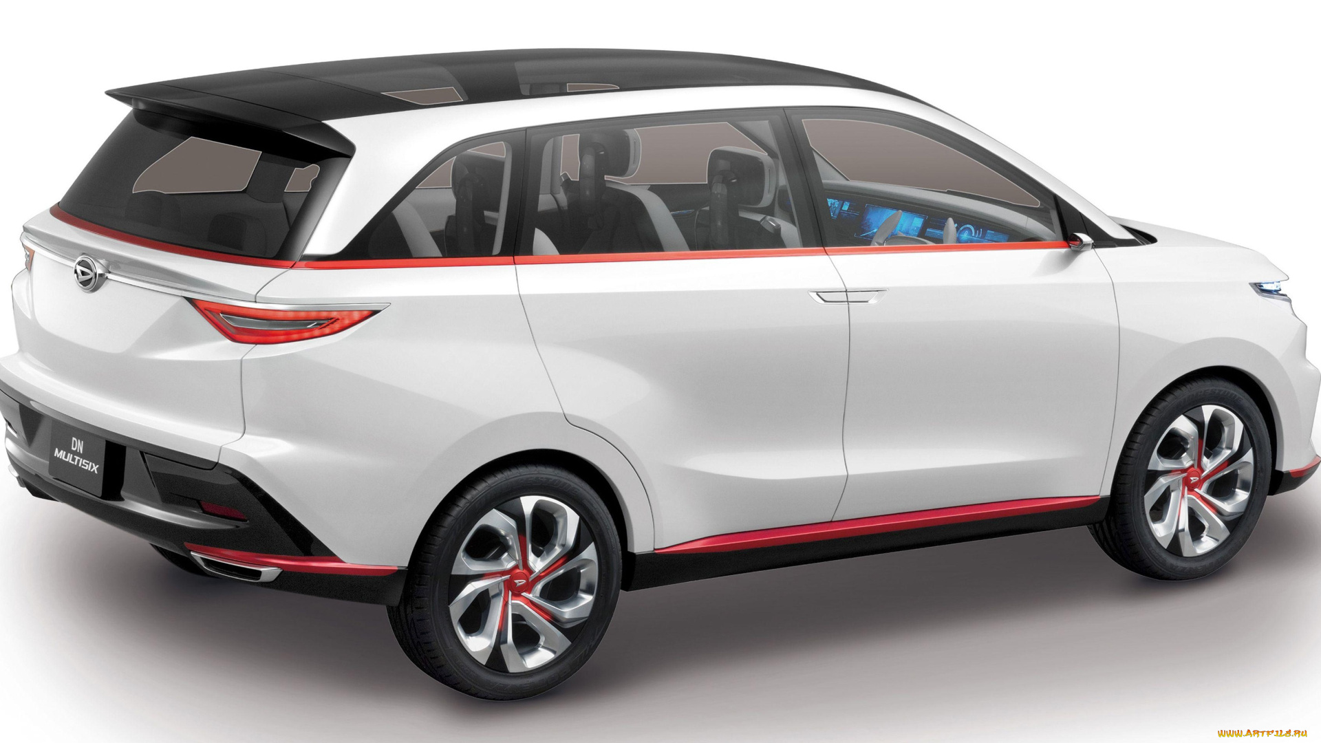 daihatsu, dn, multisix, concept, 2017, автомобили, daihatsu, 2017, concept, multisix, dn, crossover, белый