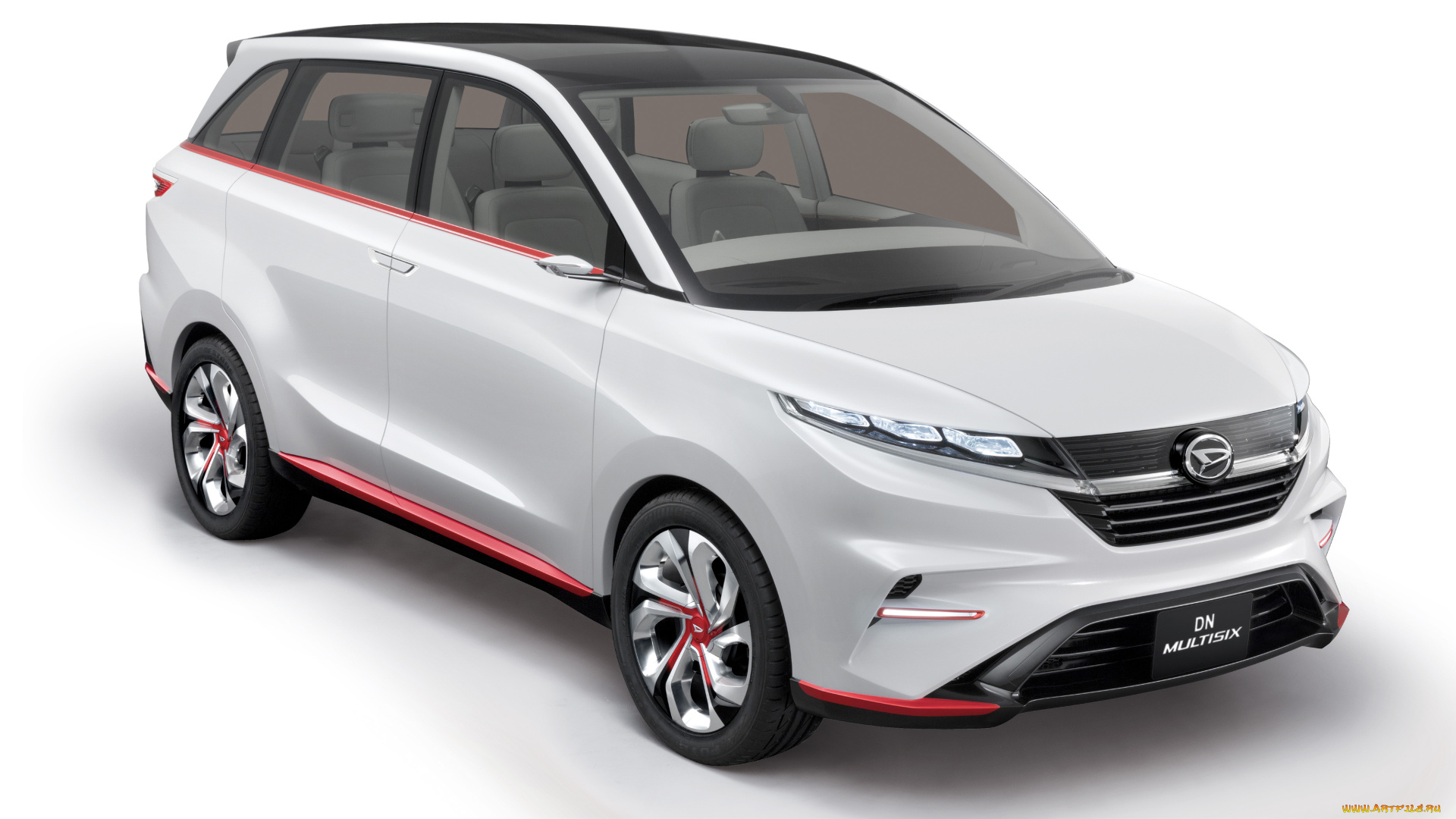 daihatsu, dn, multisix, concept, 2017, автомобили, daihatsu, 2017, concept, multisix, dn, белый, crossover
