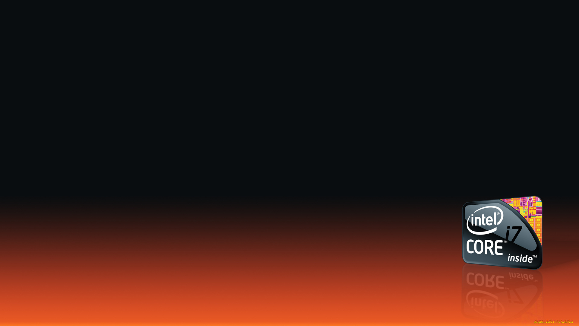 компьютеры, intel, фон, логотип