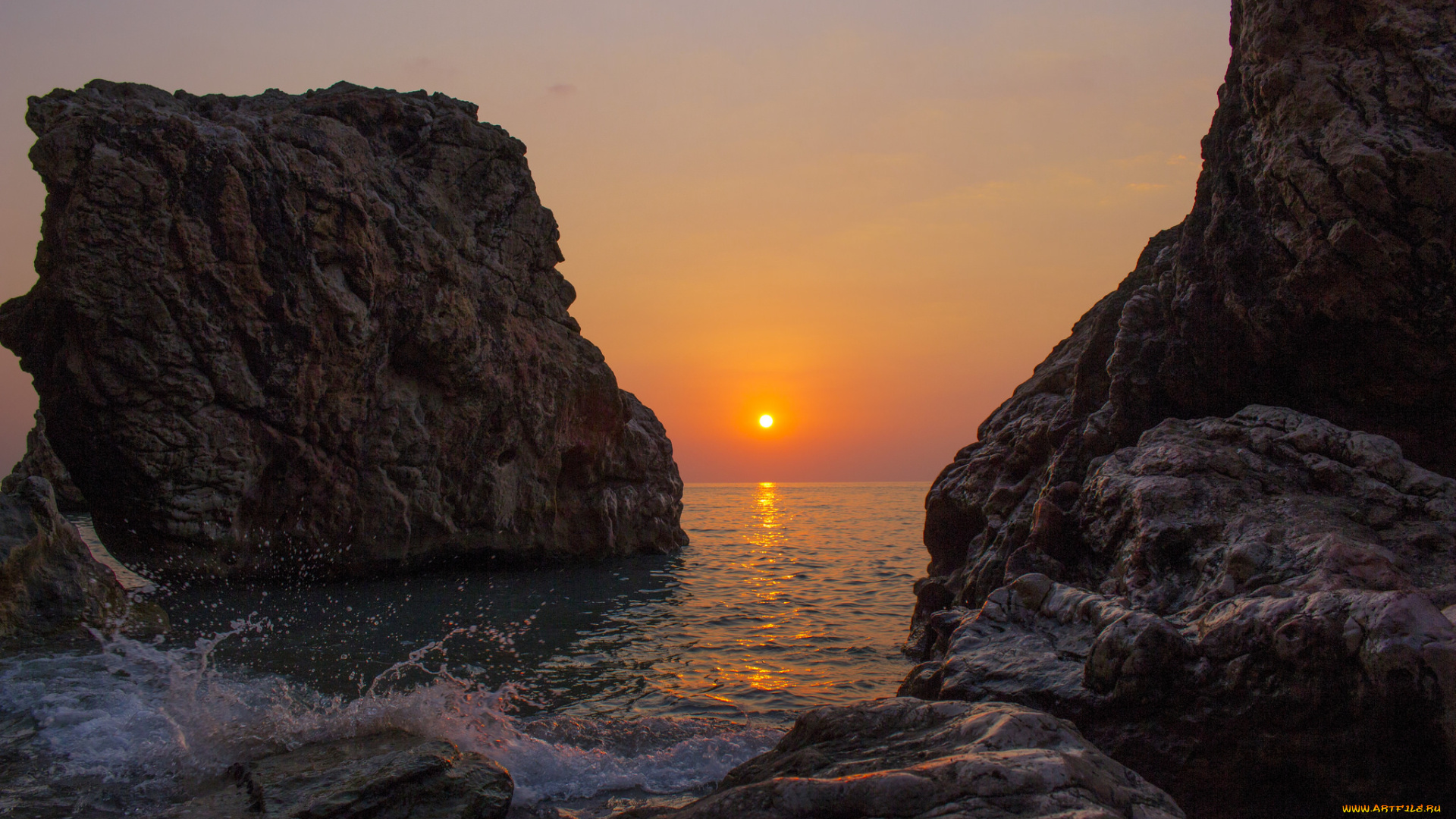 природа, побережье, простор