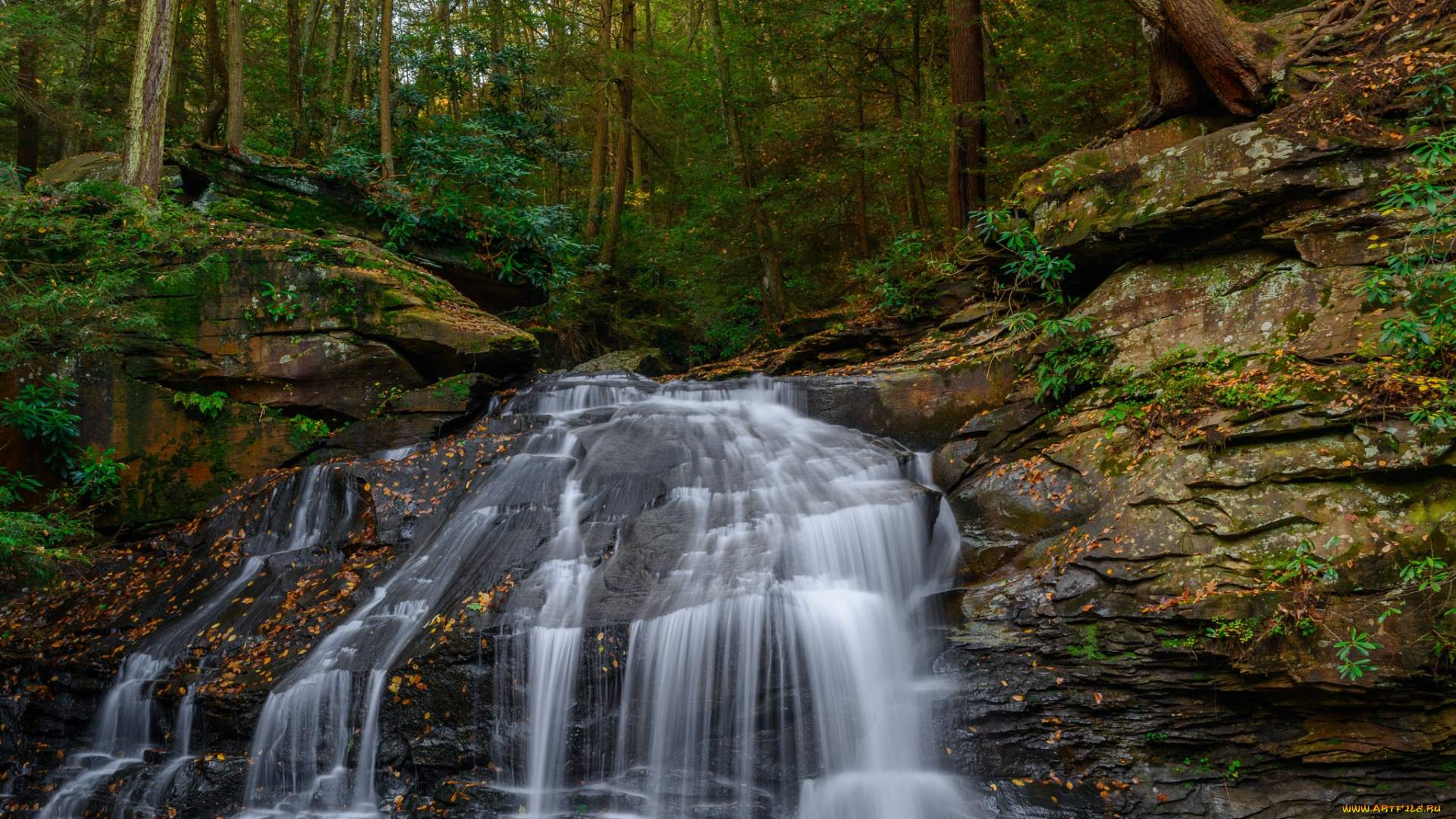 природа, водопады, простор