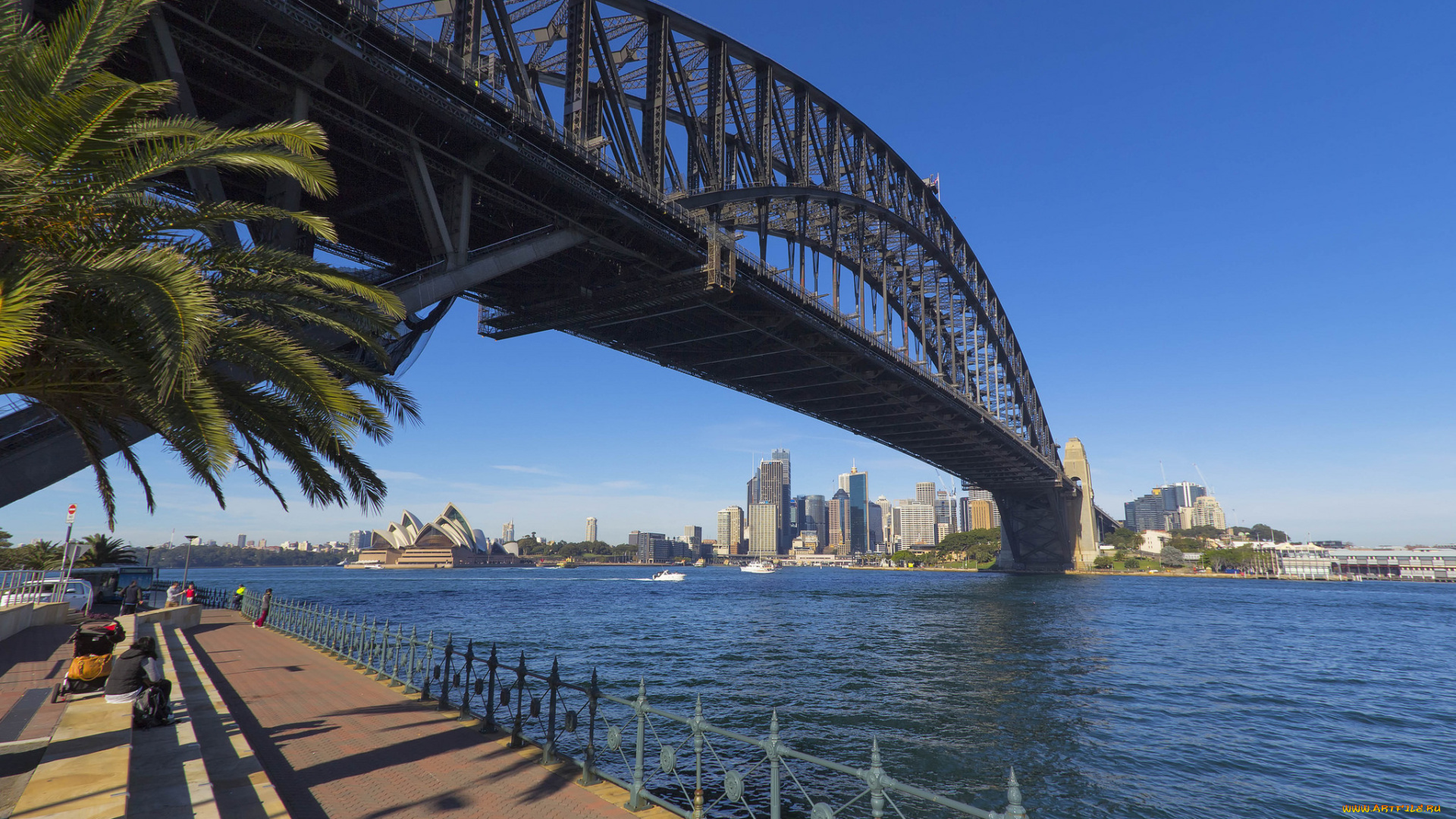 sydney, harbour, bridge, города, сидней, , австралия, простор