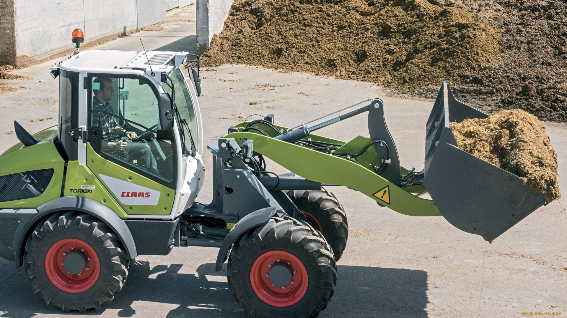 техника, фронтальные, погрузчики, claas