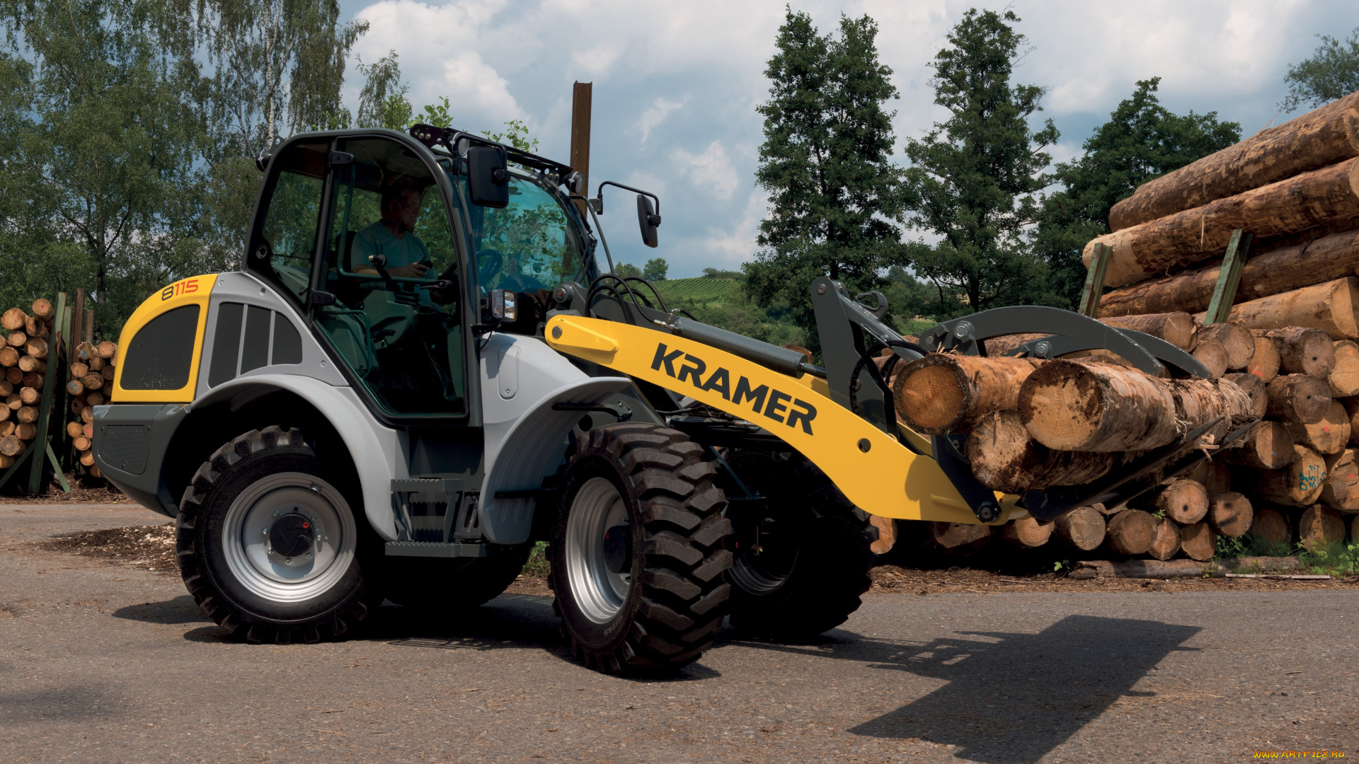техника, фронтальные, погрузчики, kramer