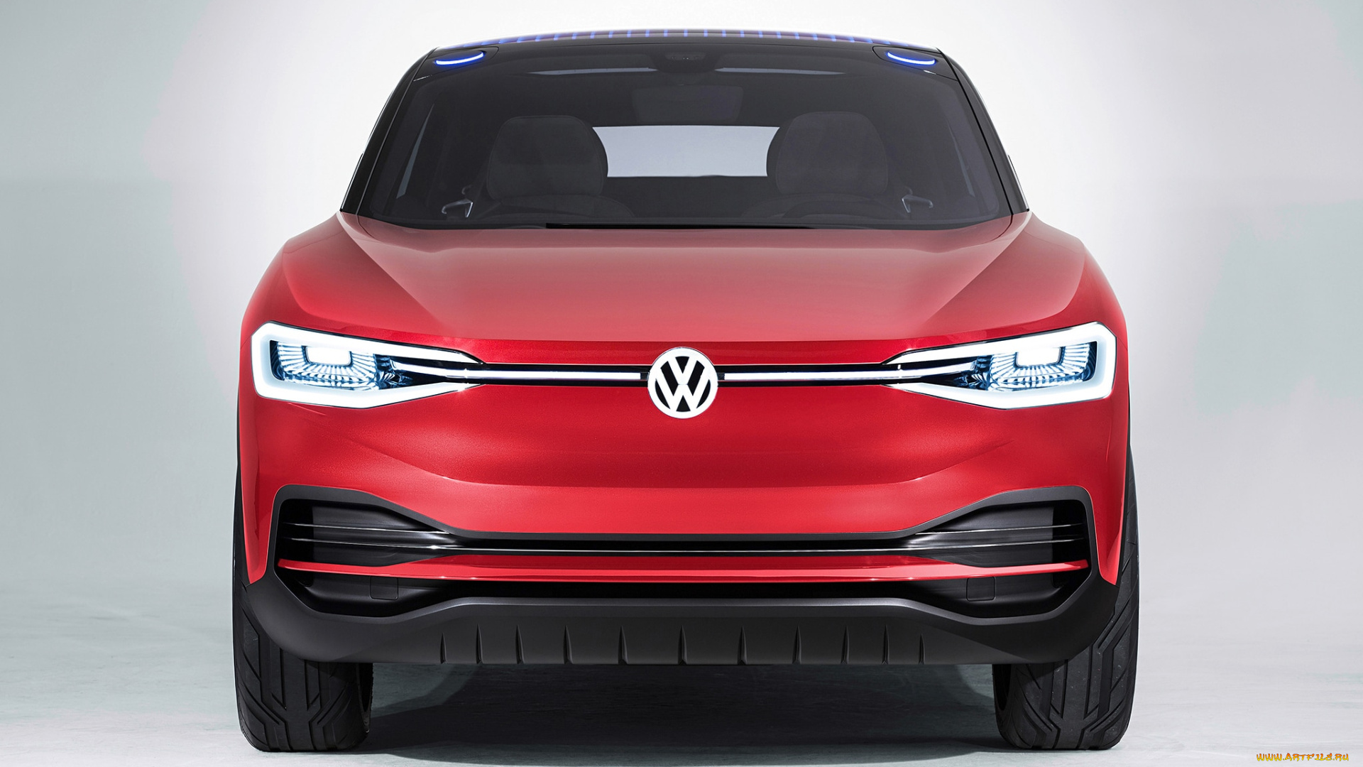 volkswagen, id, crozz, electric, crossover, concept, 2017, автомобили, volkswagen, id, 2017, electric, crossover, concept, crozz, красный