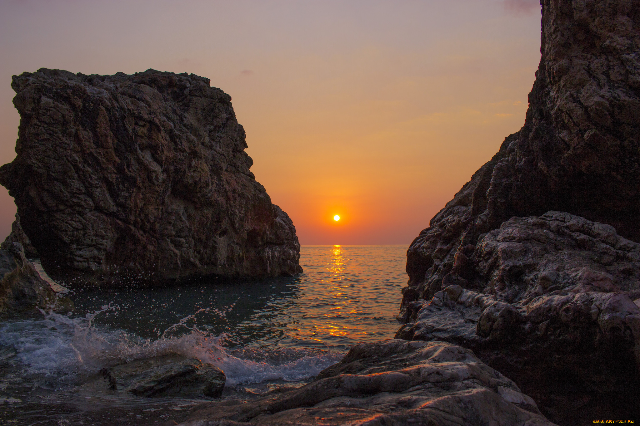 природа, побережье, простор