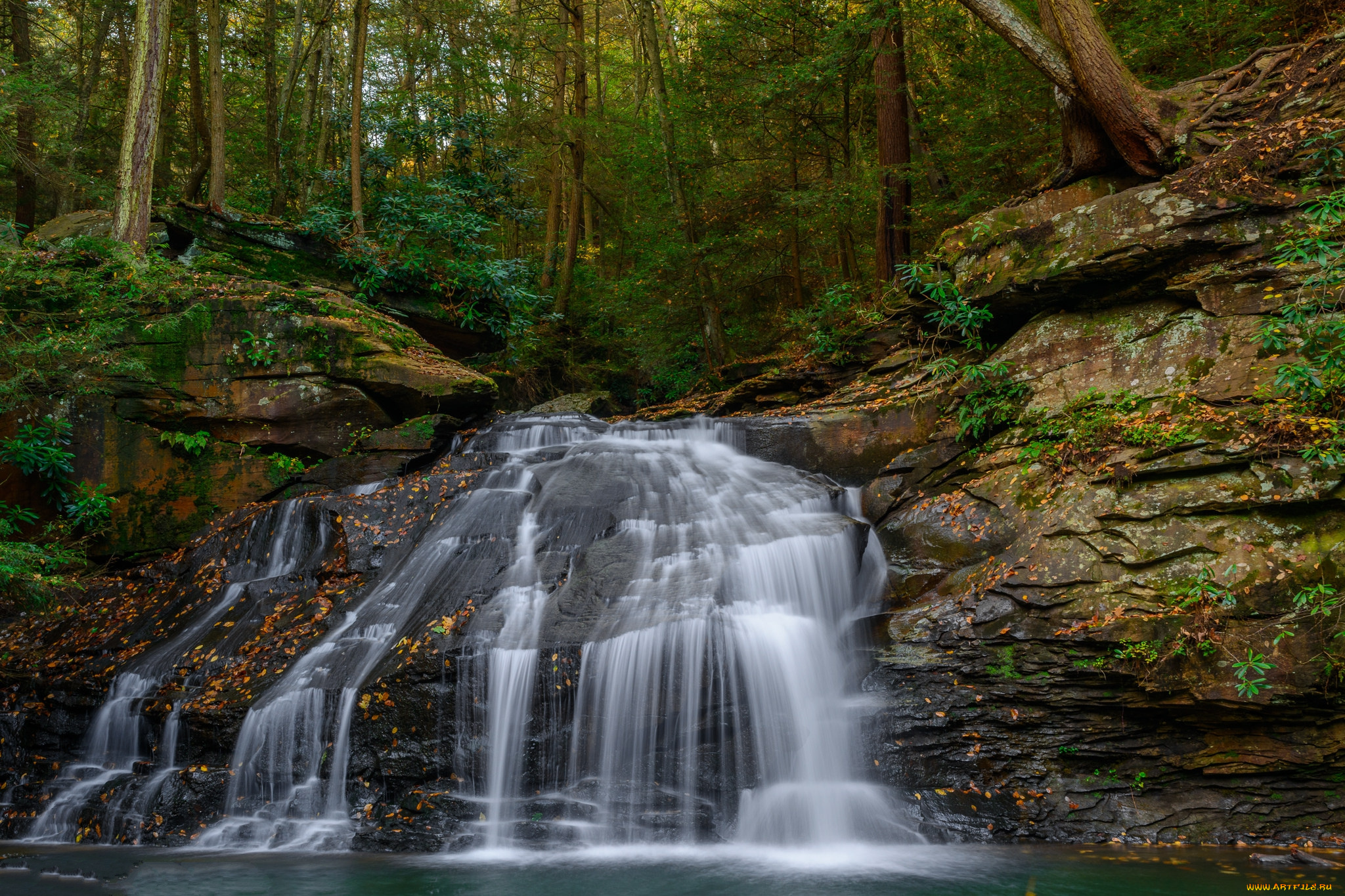 природа, водопады, простор
